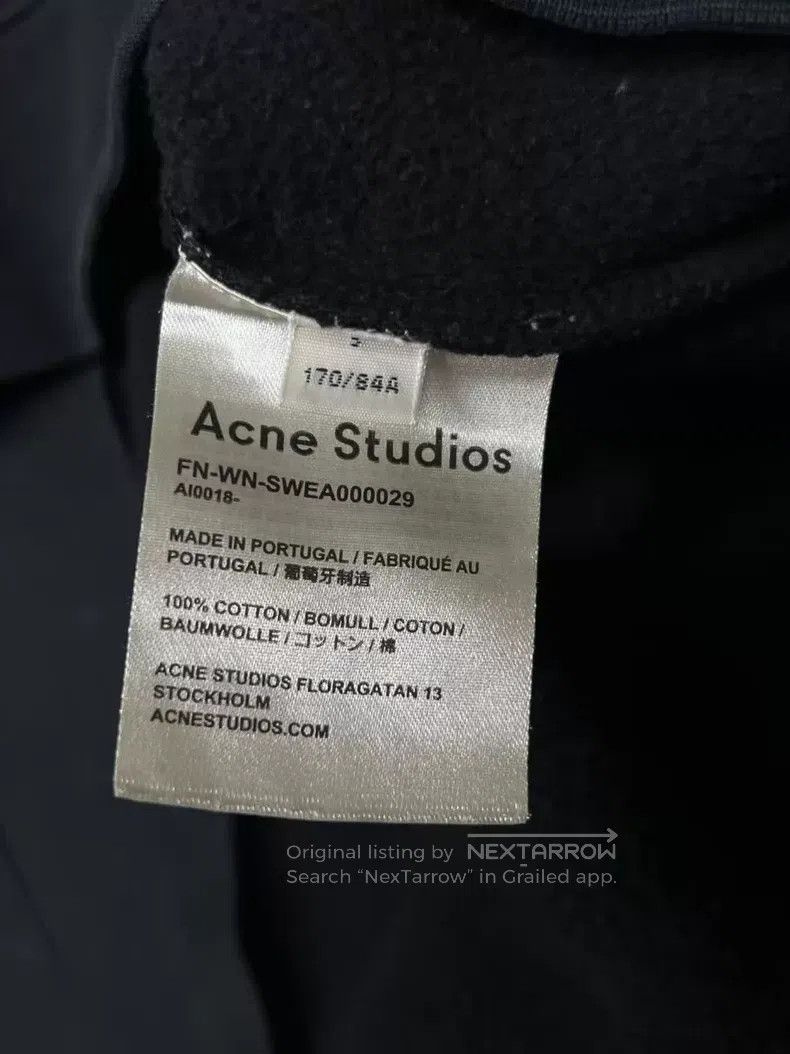 Acne Studios Acne Studios Black crewneck sweatshirt Size S / US 4 / IT 40 - 6 Thumbnail
