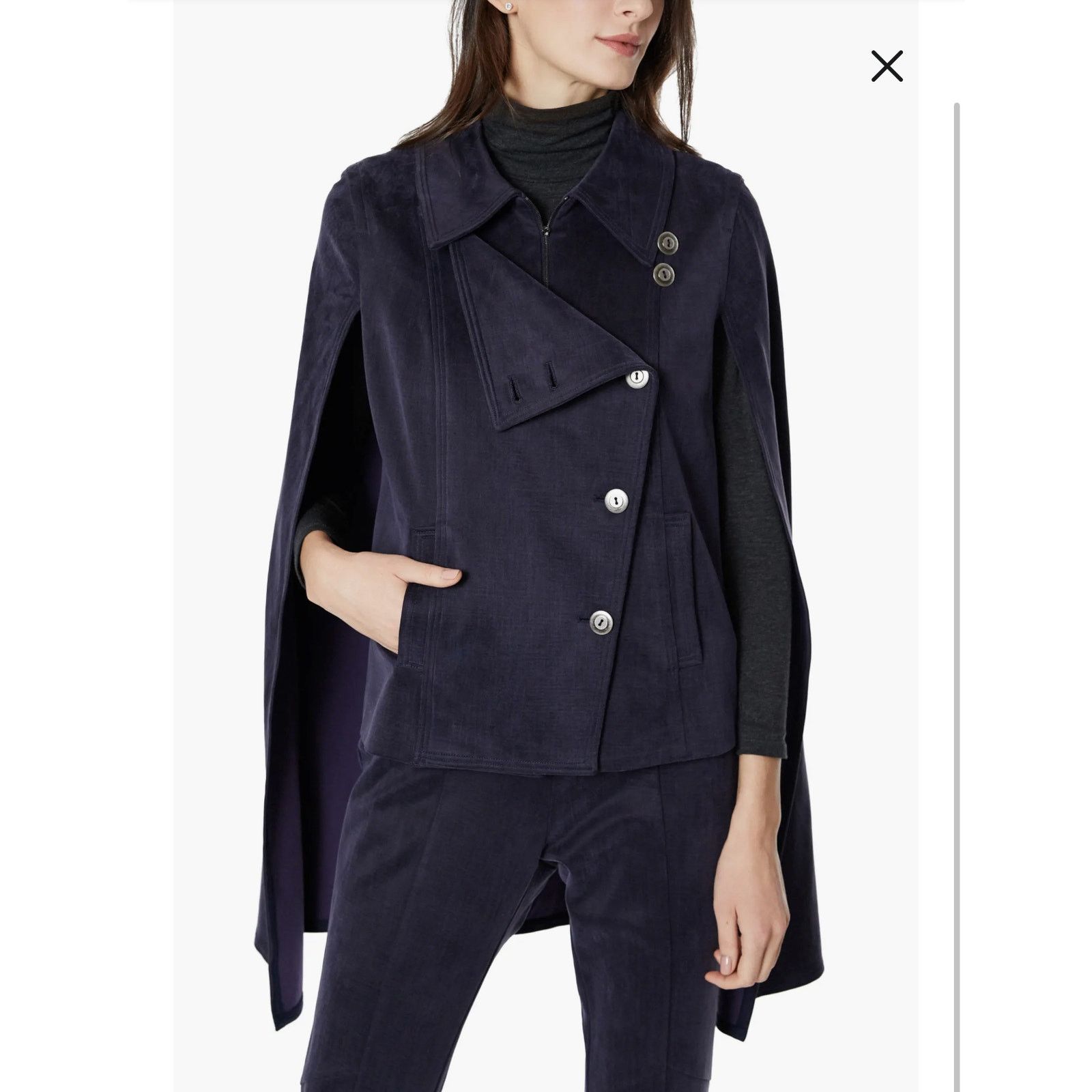 Emilia George half-zip “Georgina Cape Jacket” NWT SOLD OUT!