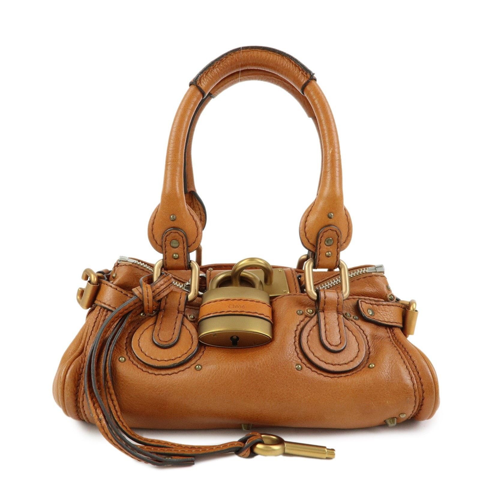 Chloe Chloe Paddington Mini Satchel Calfskin Leather Tan Size ONE SIZE - 1 Thumbnail