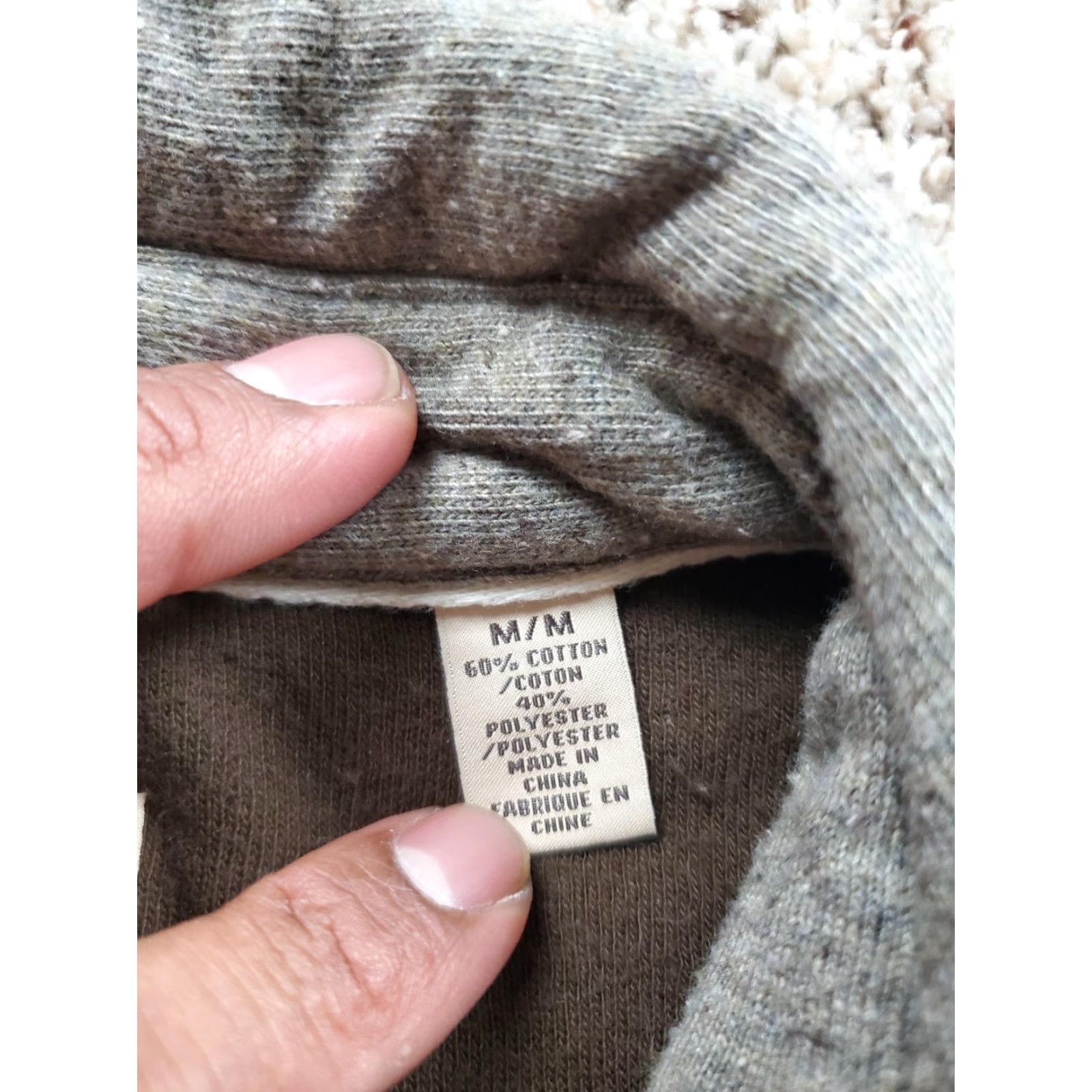 Tommy Bahama Tommy Bahama Overshirt Button-Up Mens Medium Gray Long Sleeve Pockets Lined Canvas Cotton Size US M / EU 48-50 / 2 - 5 Thumbnail
