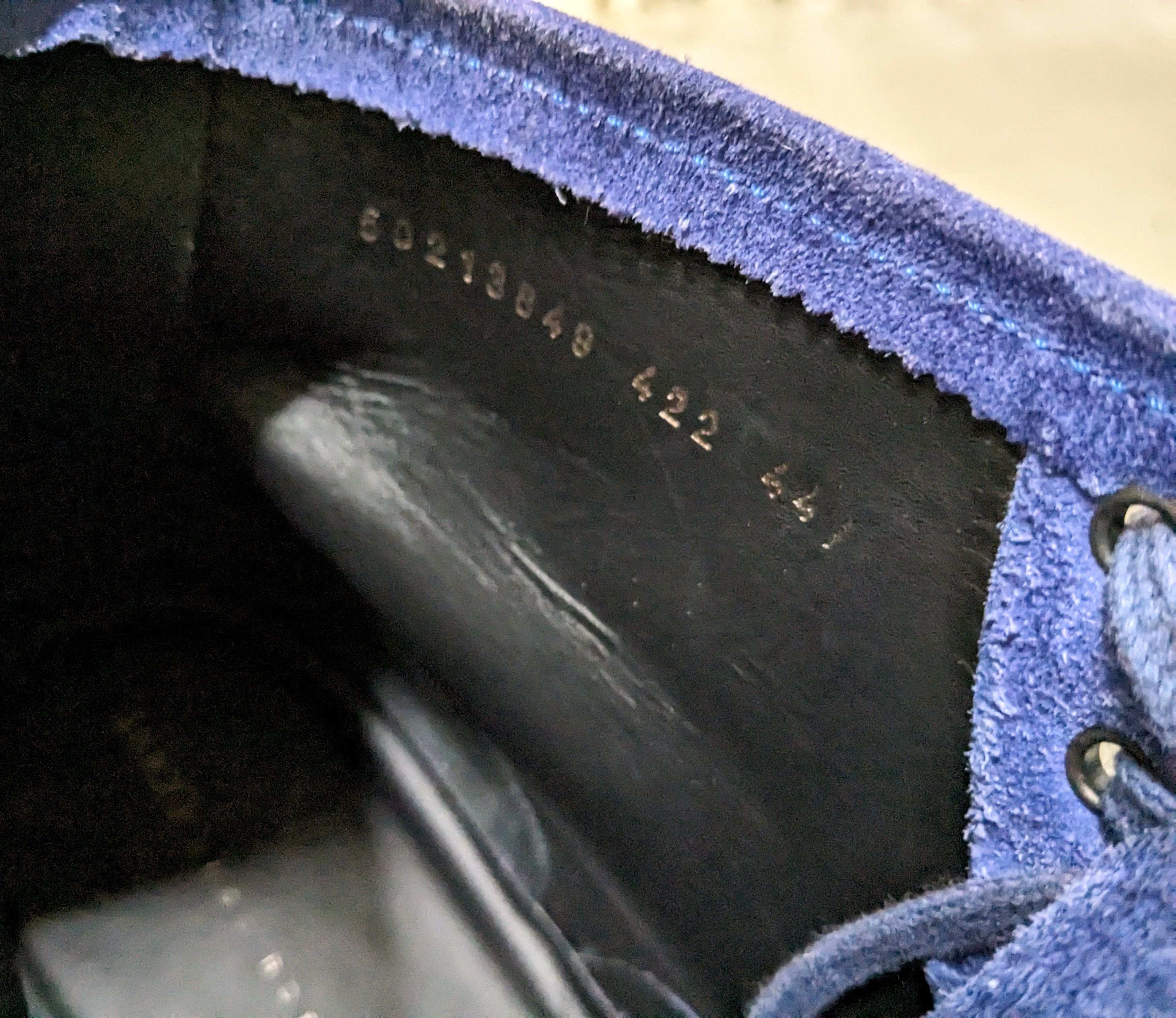 Hugo Boss Hugo Boss Wingtip Boots Blue Suede Brogues 11 44 Lace Up Size US 11 / EU 44 - 10 Thumbnail