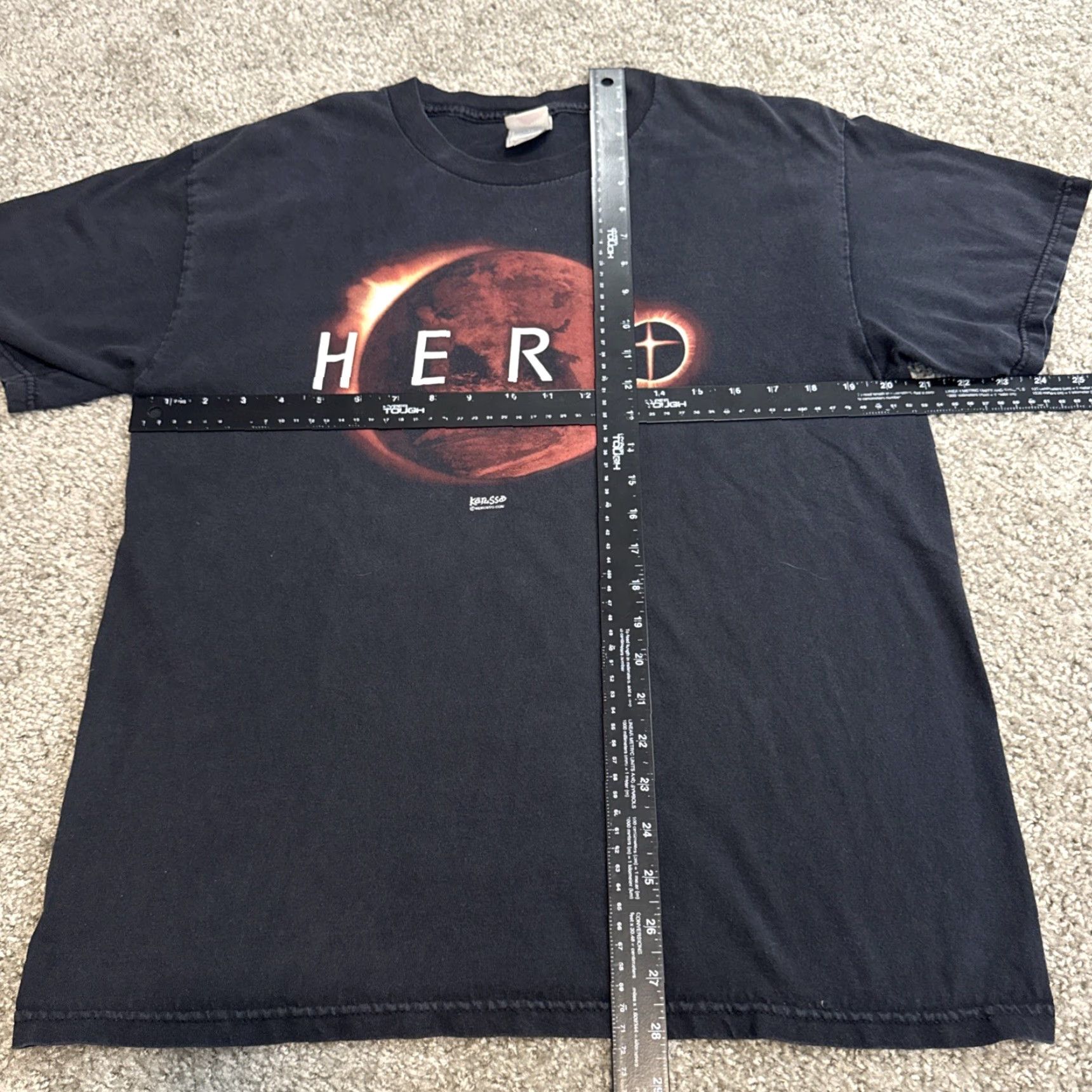 Vintage VINTAGE Jesus Christ God Hero Religion Christianity Black T-Shirt Large 90s Mens Tennessee River Hero Size US L / EU 52-54 / 3 - 4 Thumbnail