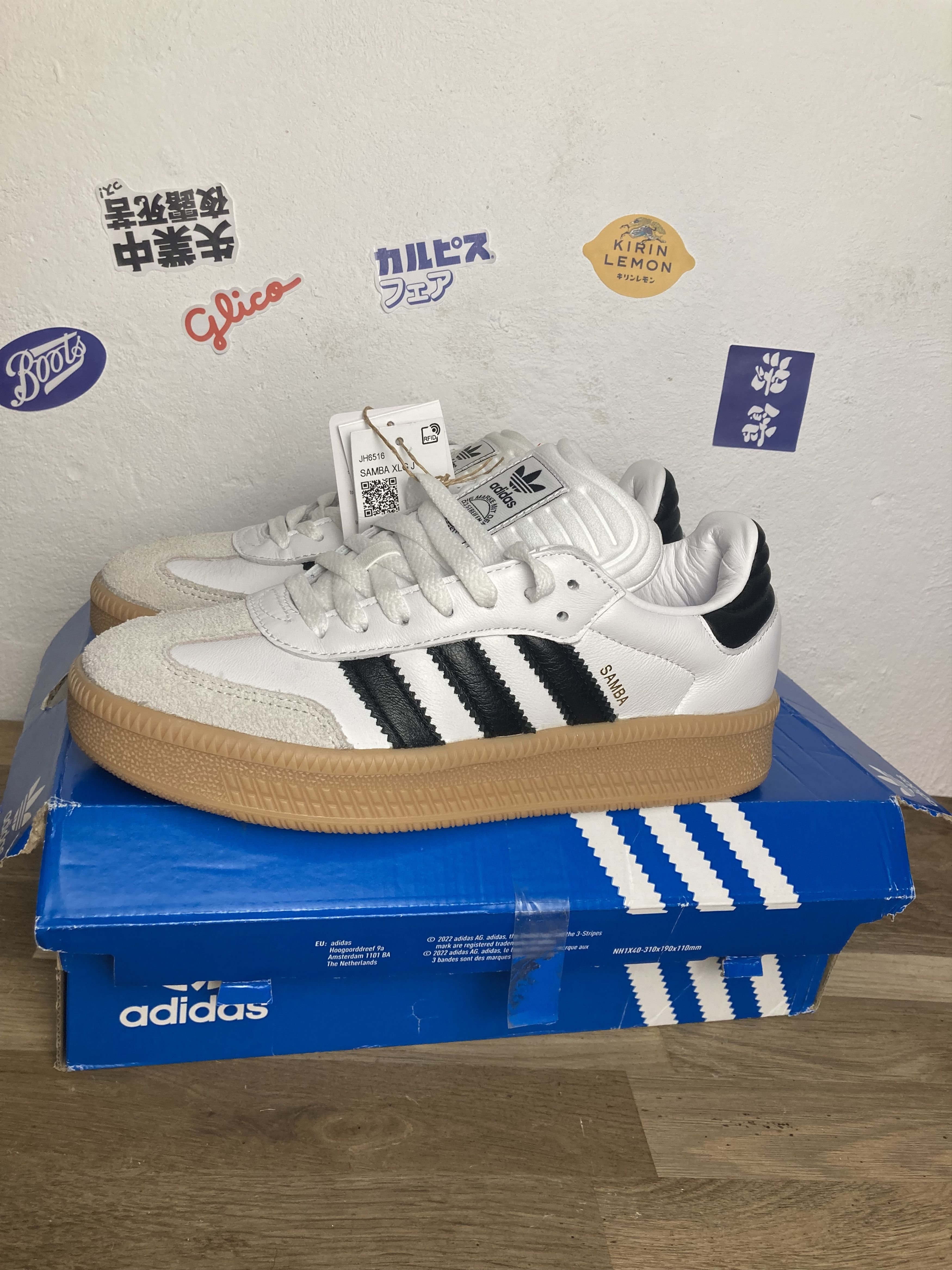 Adidas Womens Adidas sambae xlg US 6 Leather Like New EU 38.5 Size US 6 / IT 36 - 12 Thumbnail