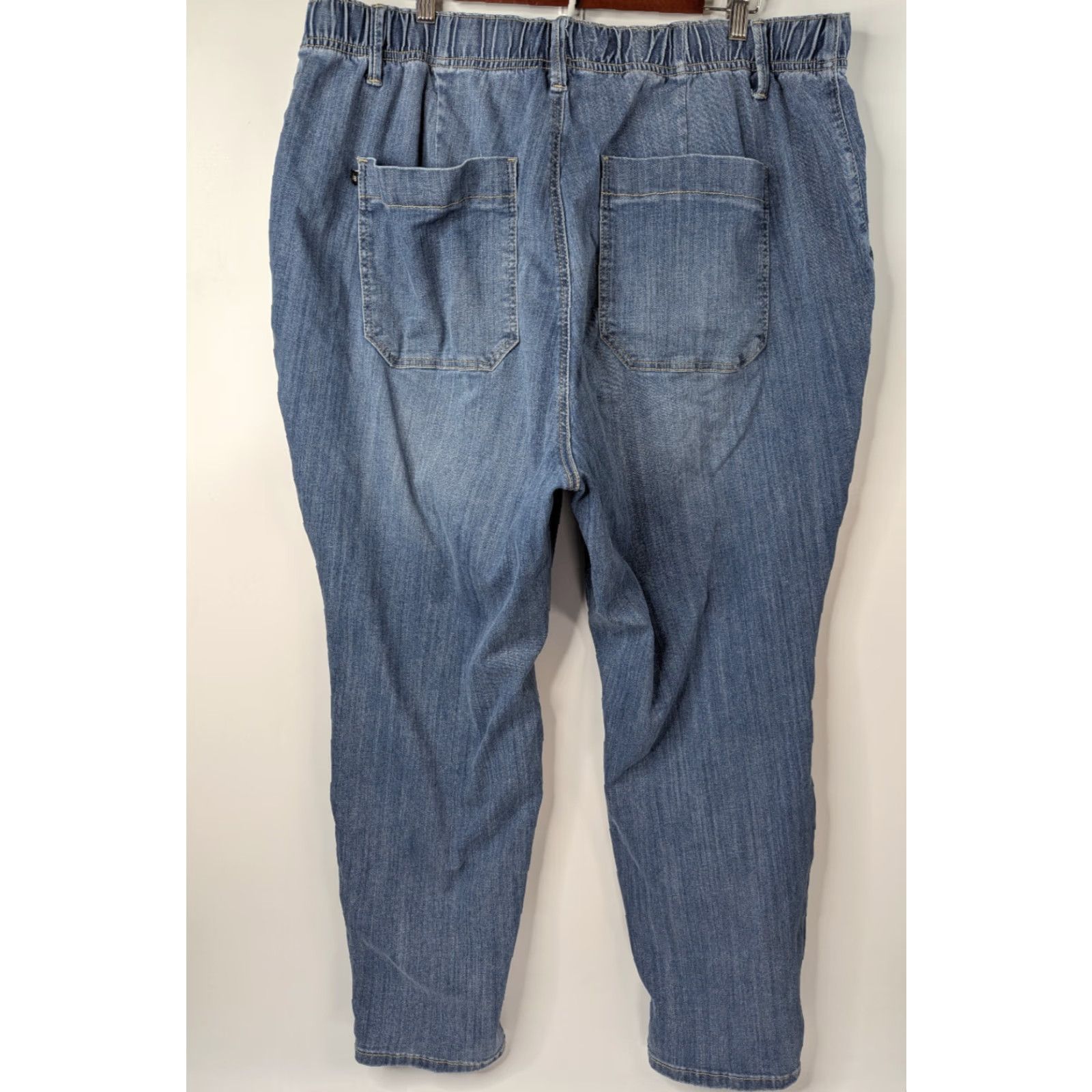 Vintage Judy Blue Pants 22W Blue Clearwater Denim Joggers Elastic Drawstring High Rise Size 40" / US 18 - 4 Thumbnail