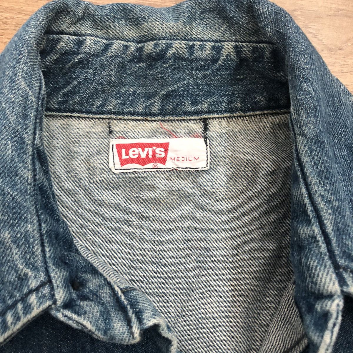 Levi's × Vintage Vintage 70’s Levi’s Button Front Denim Shirt Heavy Size US M / EU 48-50 / 2 - 3 Thumbnail