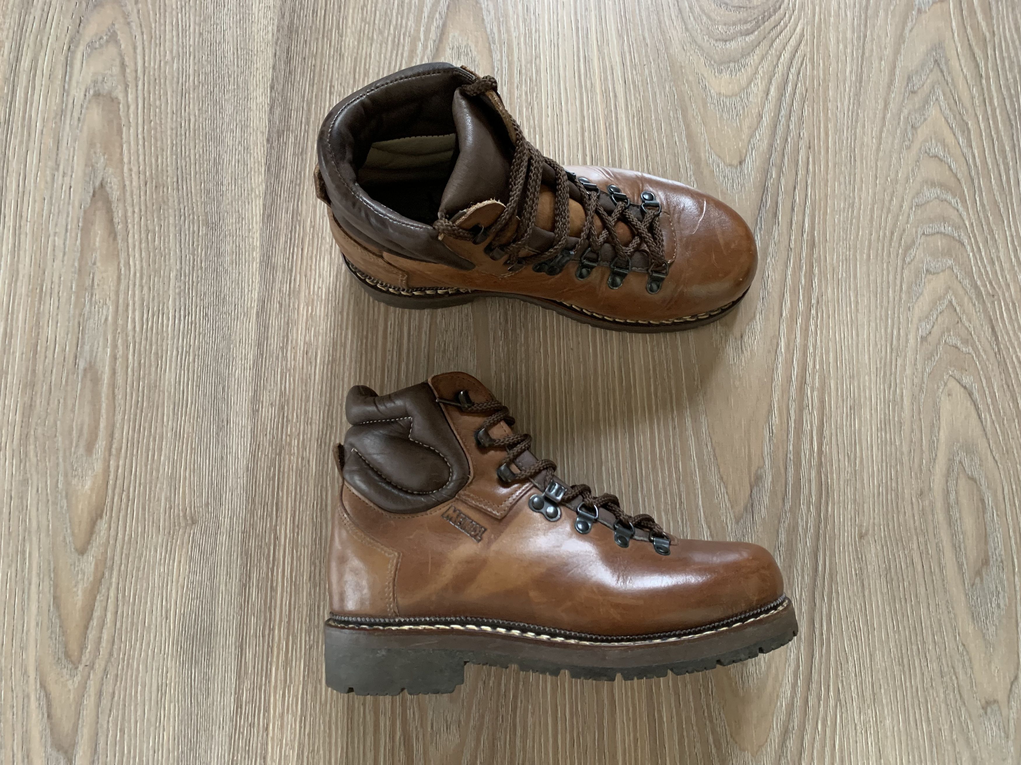 Vintage Meindl Vintage Leather Walking Hiking Boots Size US 6.5 / EU 39-40 - 2 Thumbnail