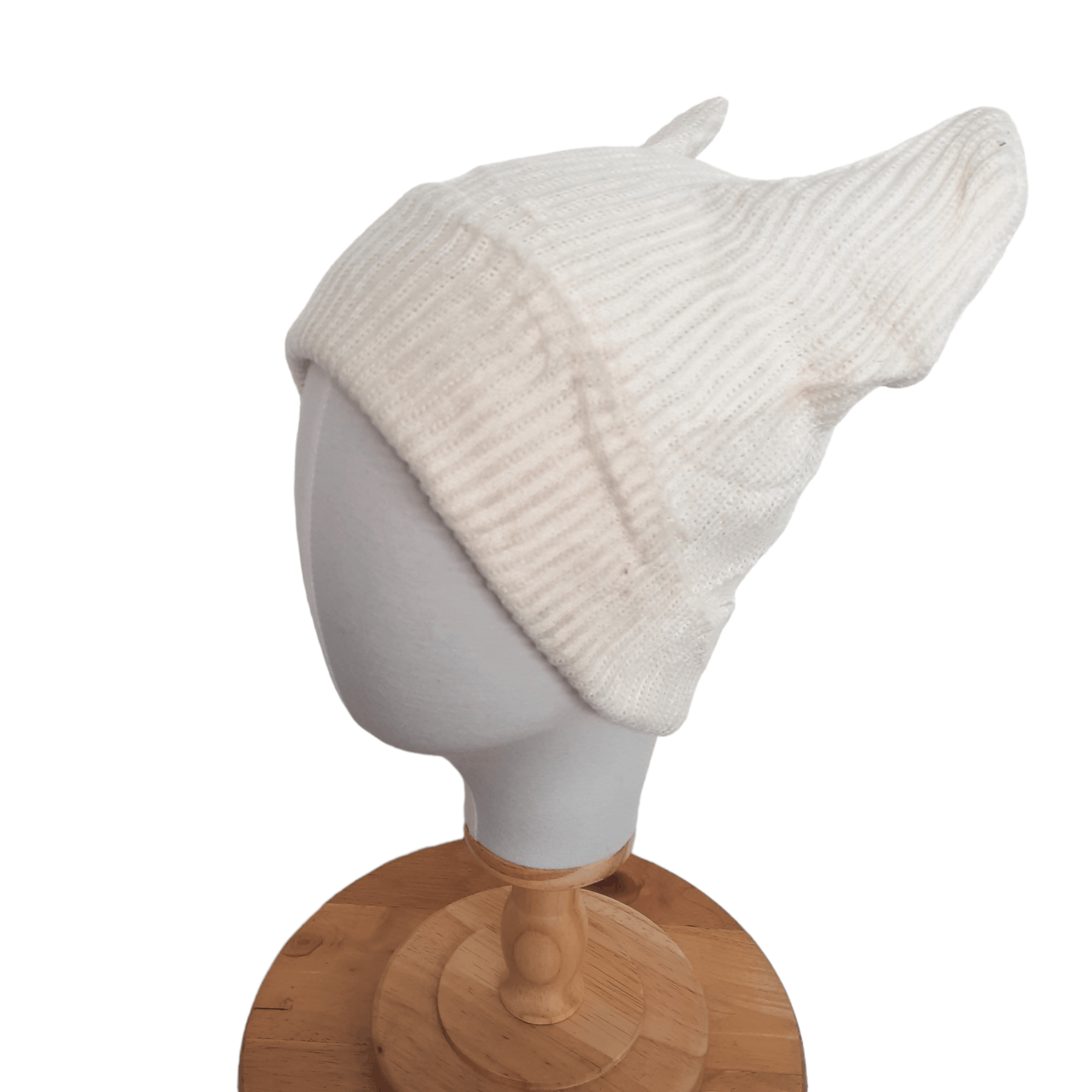 image of Archival Clothing Devil Horn Plain Beanie Hat, Men's