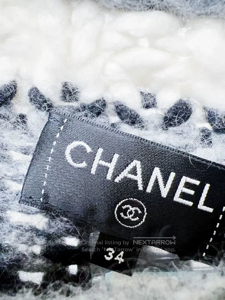 Chanel Chanel 19K Snow Series Black and White Colour-block Stripe Size XXS / US 00 / IT 34 - 5 Thumbnail