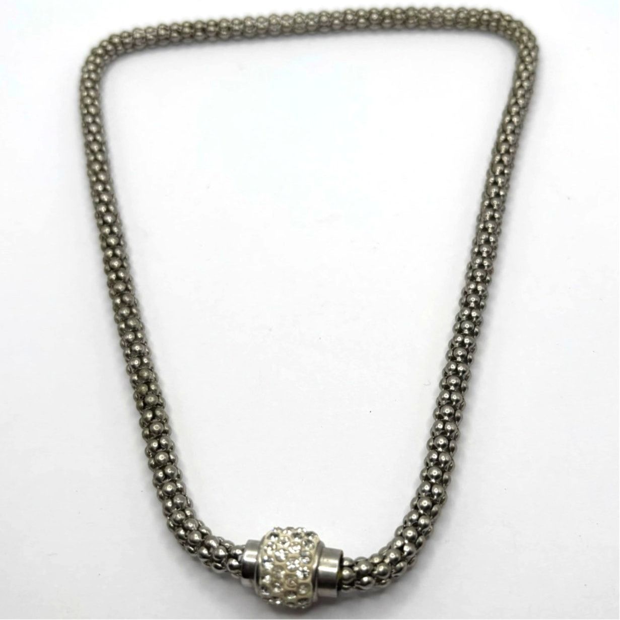 Other Silver Crystal Ball Necklace Size ONE SIZE - 3 Thumbnail
