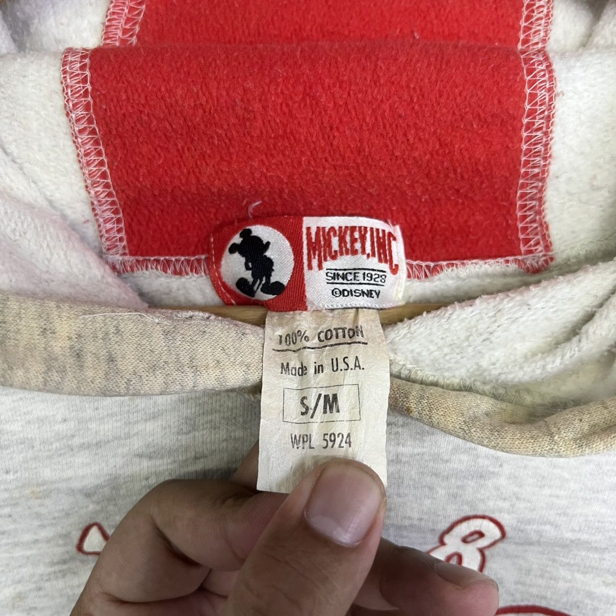 Cartoon Network VTG 90 DISNEY MICKEY MOUSE BOXY HOODIE JUMPER SWEATSHIRT Size US S / EU 44-46 / 1 - 17 Thumbnail