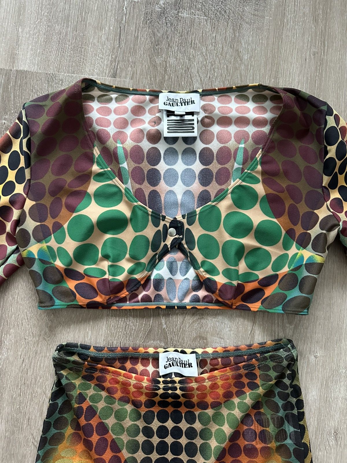 Jean Paul Gaultier JPG JEAN PAUL GAULTIER The Brown Dots Set Size 27" / US 4 / IT 40 - 2 Thumbnail