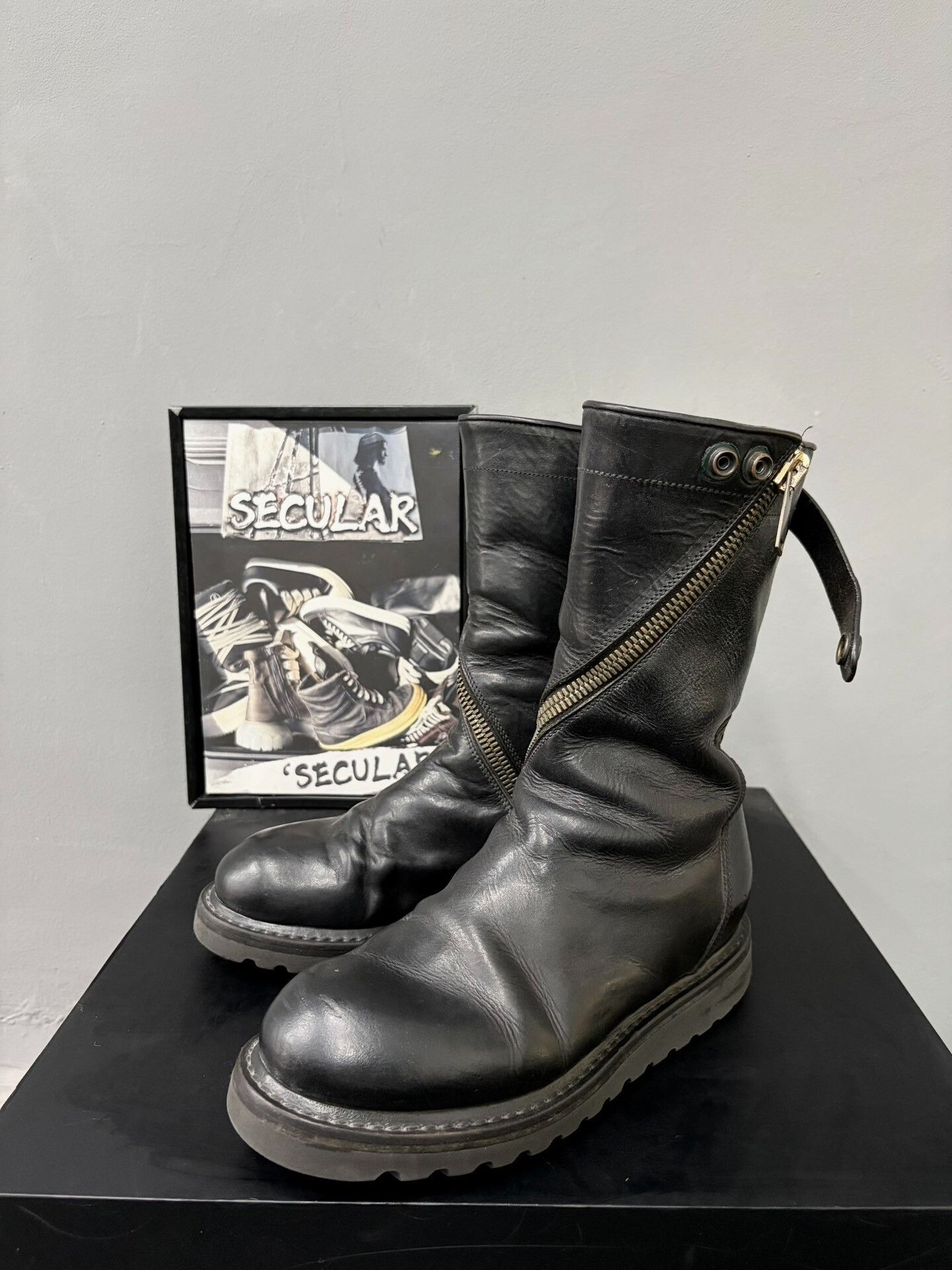 Rick Owens Rick Owens Spiral Zip Military Boots Size US 5 / IT 35 - 1 Thumbnail