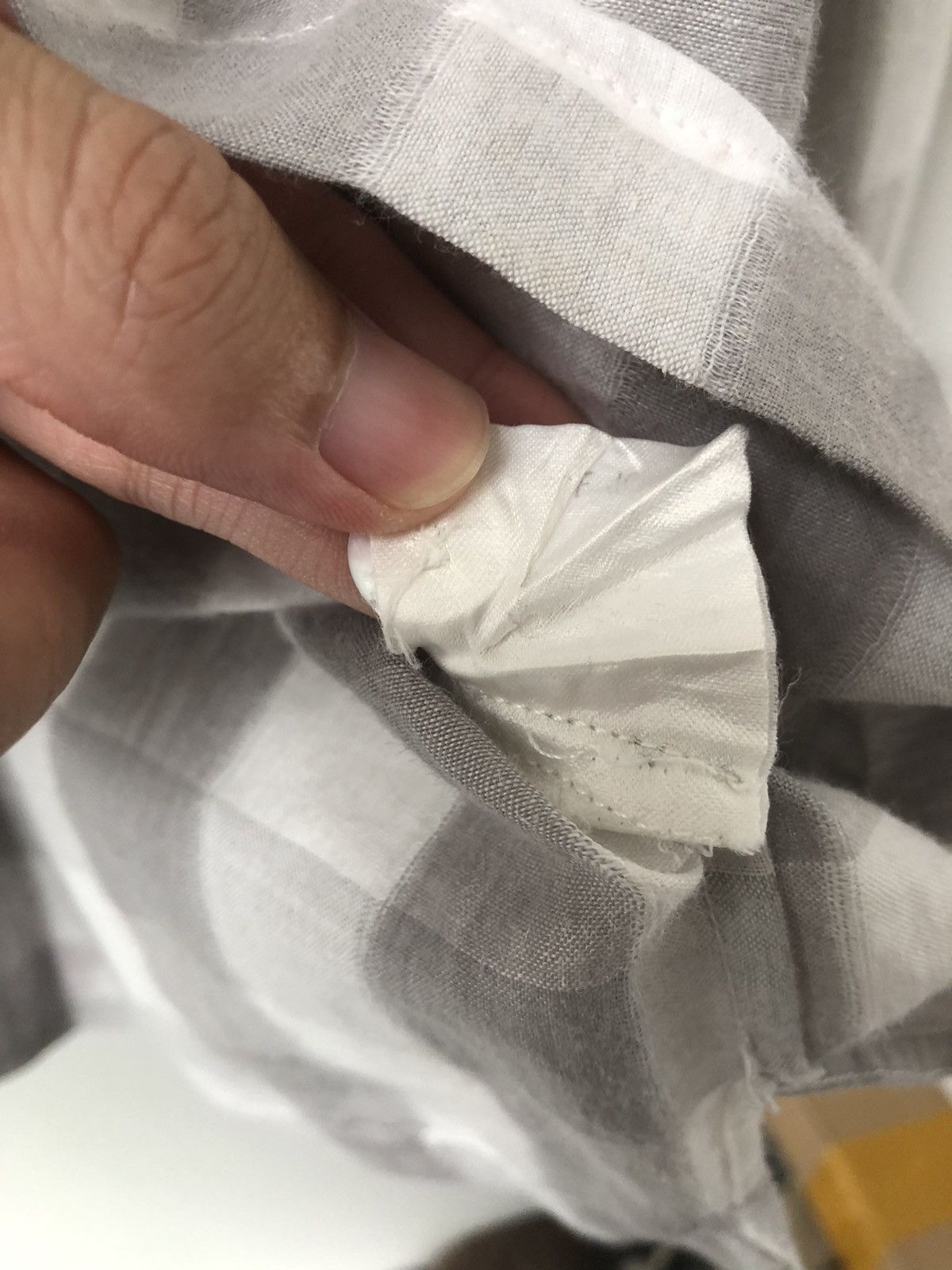 Issey Miyake Gingham linen shirt Size US M / EU 48-50 / 2 - 8 Thumbnail