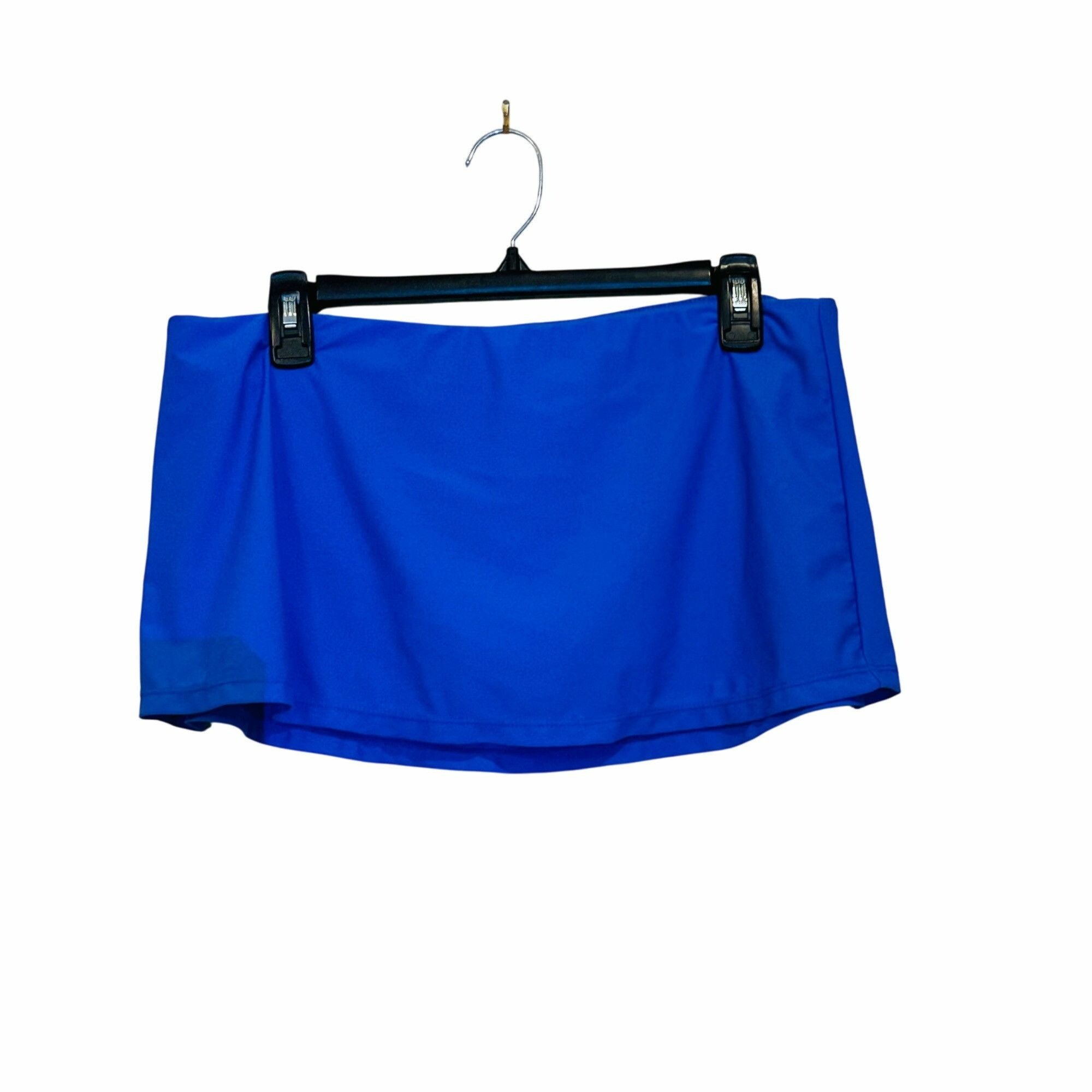 Other ✨Island Escape Size 12 Women's Blue Solid Skirtini Swim Skir Size 34" / US 12 / IT 48 - 1 Thumbnail
