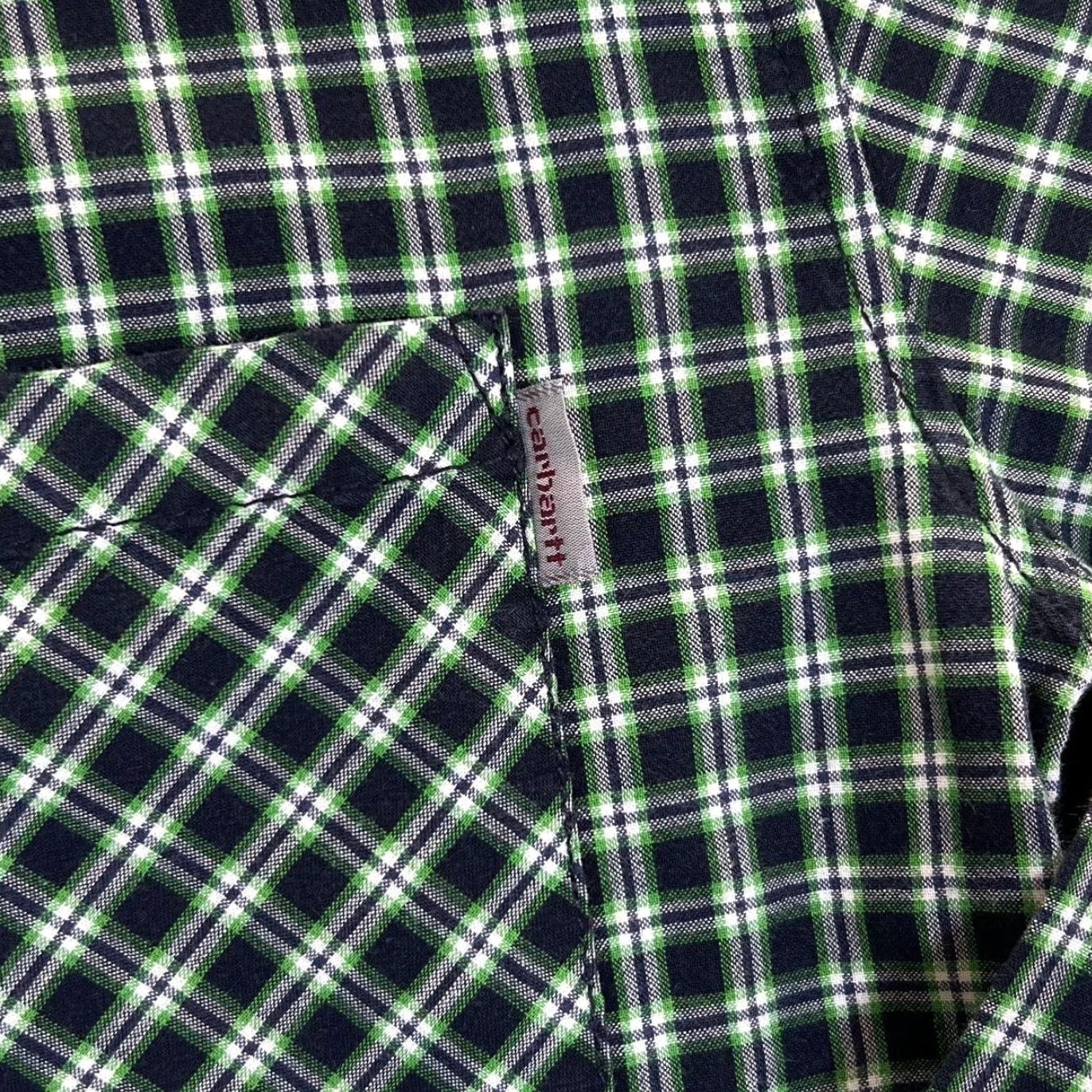 Carhartt Carhartt Rugged Outdoor Wear Navy Green Check Long Sleeve Cotton Shirt Small Mens Size US S / EU 44-46 / 1 - 3 Thumbnail