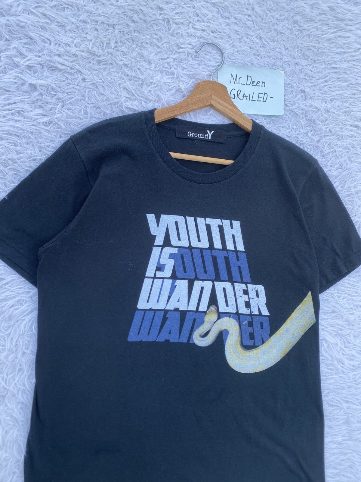 Yohji Yamamoto Rare Yohji Yamamoto Ground Y Snake Tshirt Size US M / EU 48-50 / 2 - 7 Thumbnail