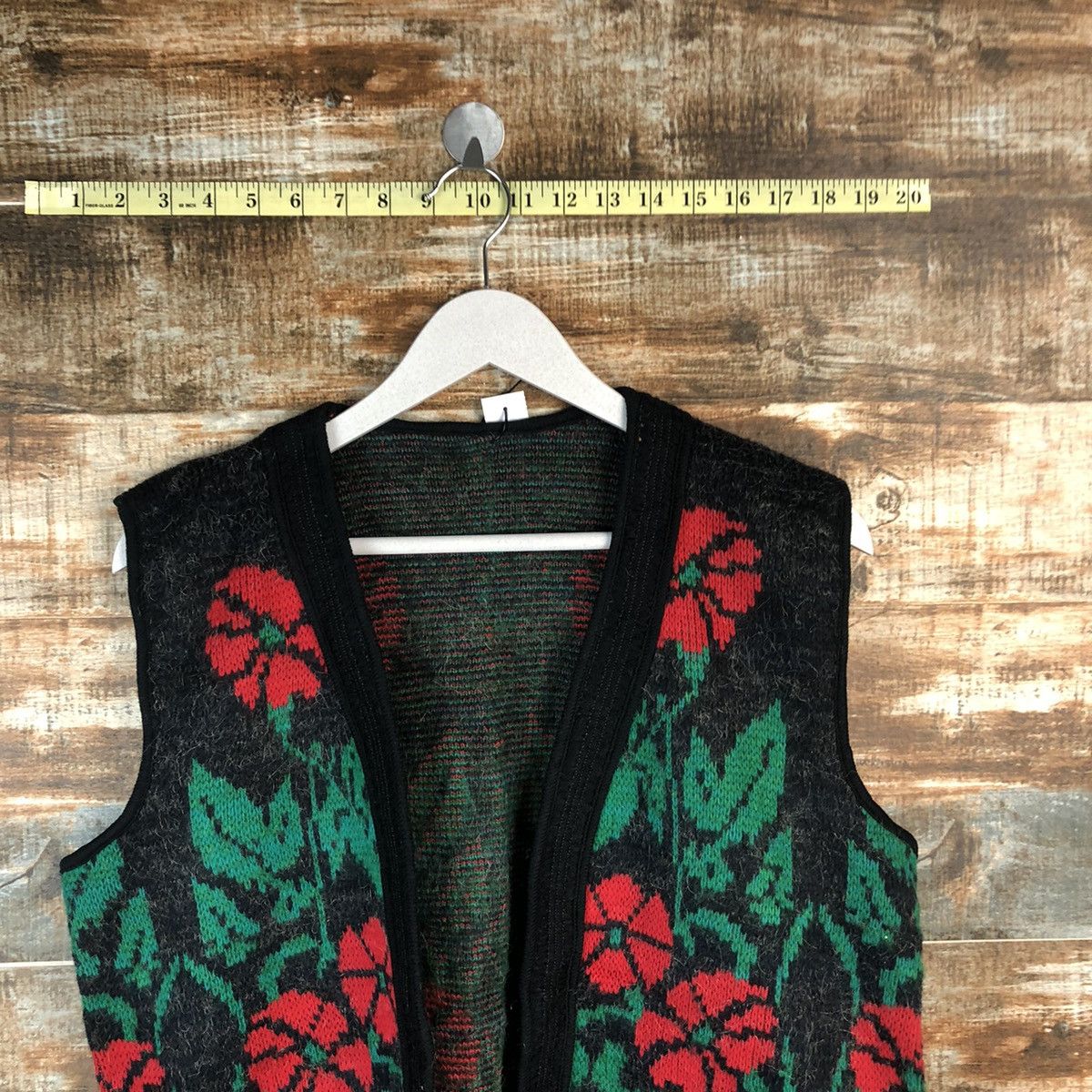 Vintage Vintage art Japan green Vest Knitwear #A1797 Size US M / EU 48-50 / 2 - 4 Thumbnail