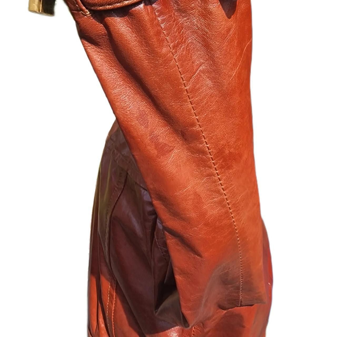 Moschino Moschino By Redwall. Vintage Brown Leather Jacket Size: 46 Size M / US 6-8 / IT 42-44 - 6 Thumbnail