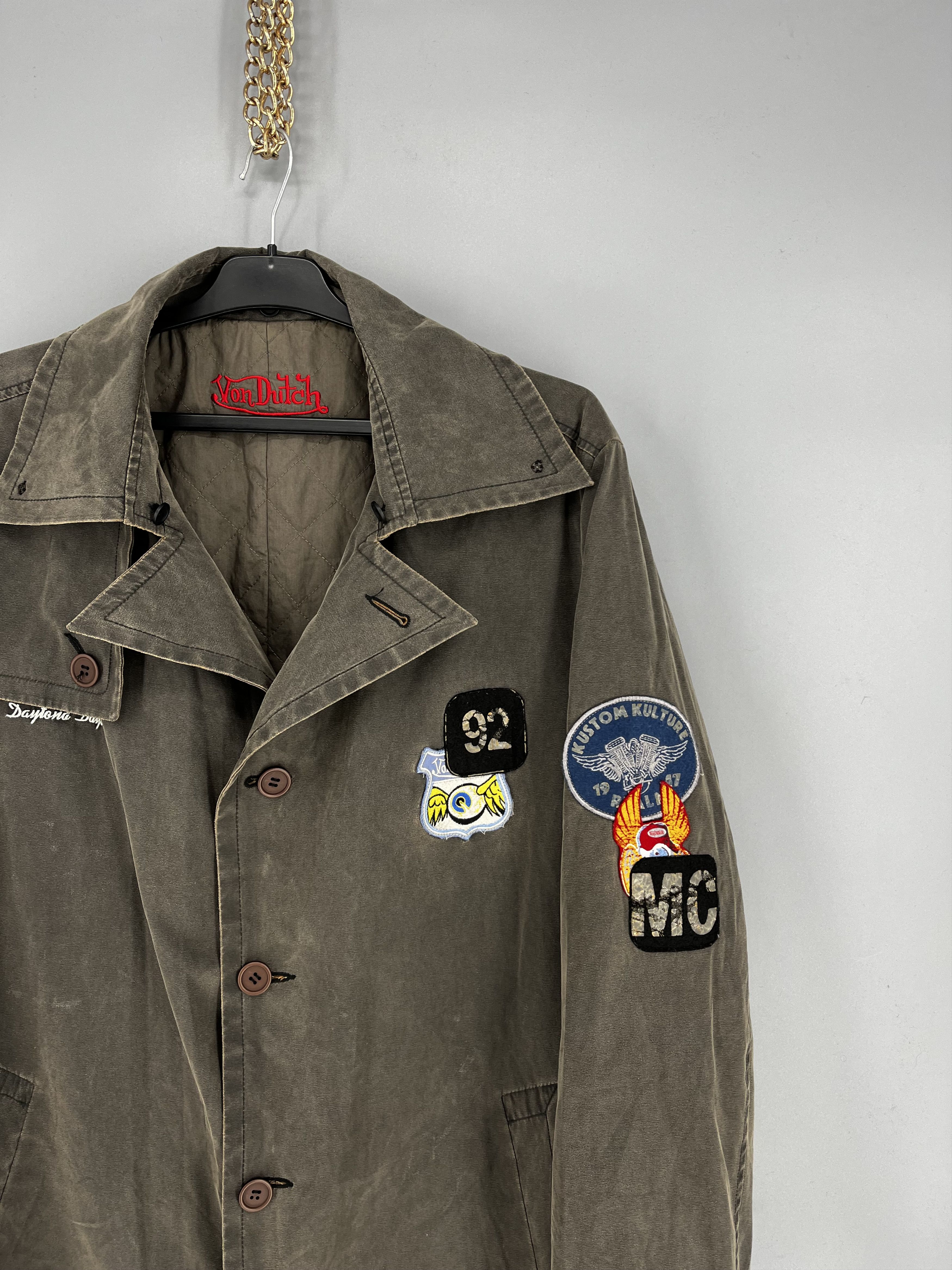 Japanese Brand Vintage 90s Von Dutch Coat Parka Jacket Size US XXL / EU 58 / 5 - 5 Thumbnail