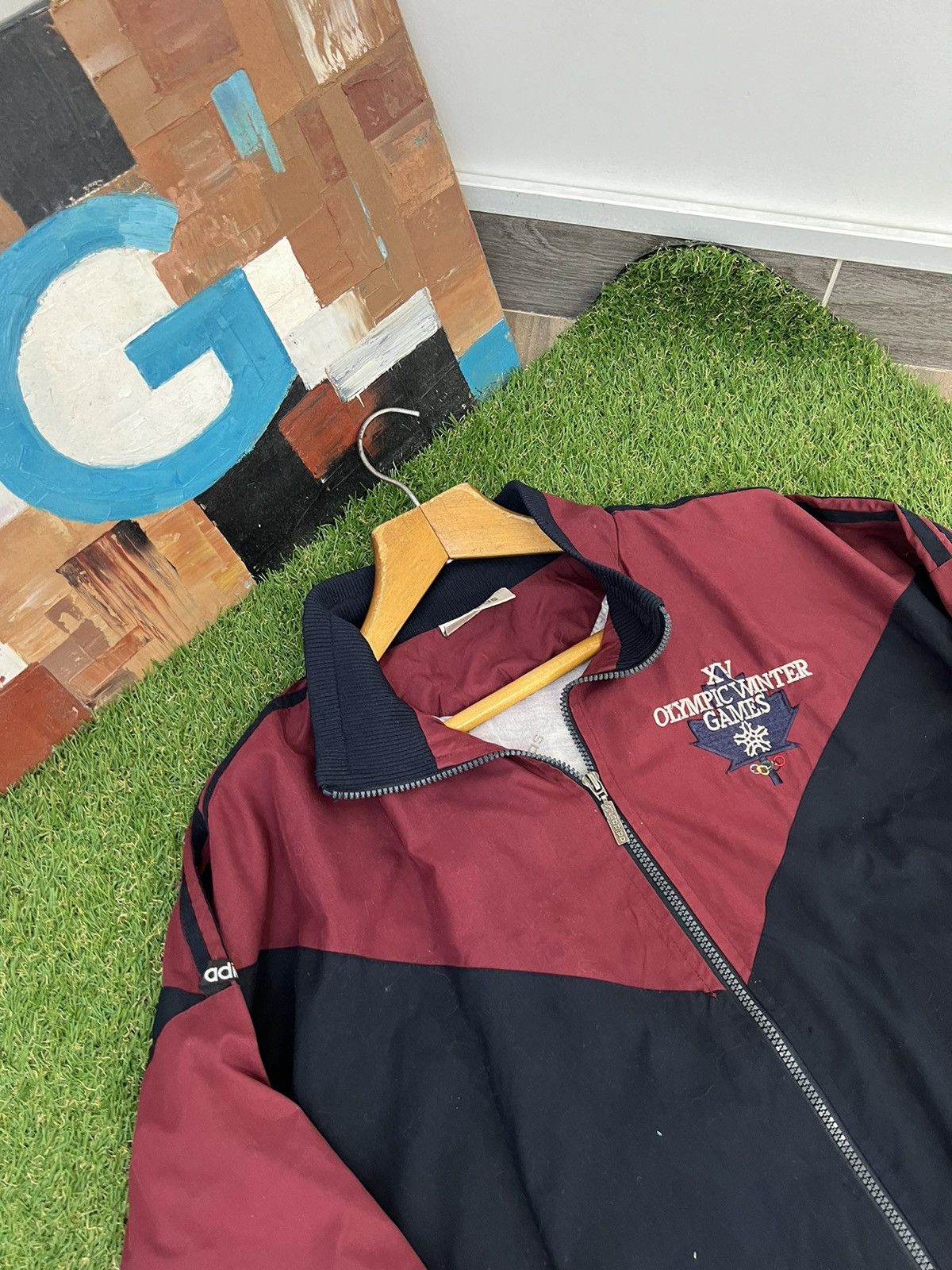 Adidas 1988 Adidas Winter OLYMPIC's zip Sweatshirt - Men's XL Size US XL / EU 56 / 4 - 2 Thumbnail