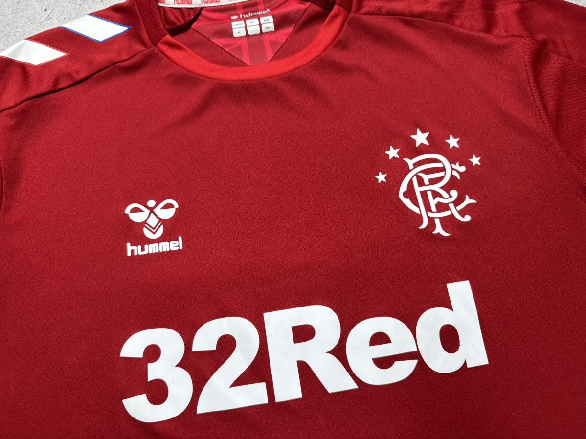 Hummel Hummel Glasgow Rangers 2019/2020 Vintage Soccer Jersey Size US XL / EU 56 / 4 - 8 Thumbnail