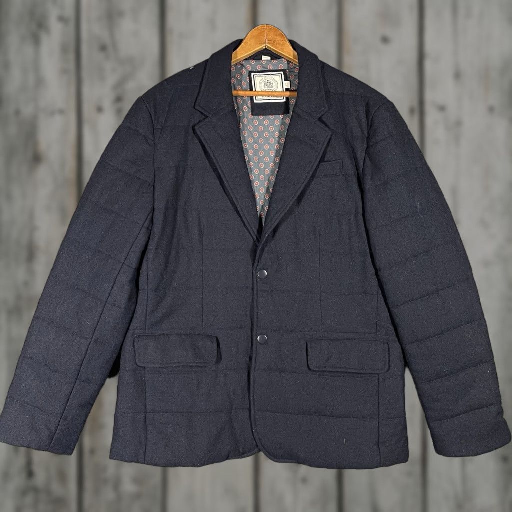 Vintage J. Press Quilted Sport Coat Blazer Jacket Mens Size Large Wool Insulated Snap Size 42R - 1 Thumbnail