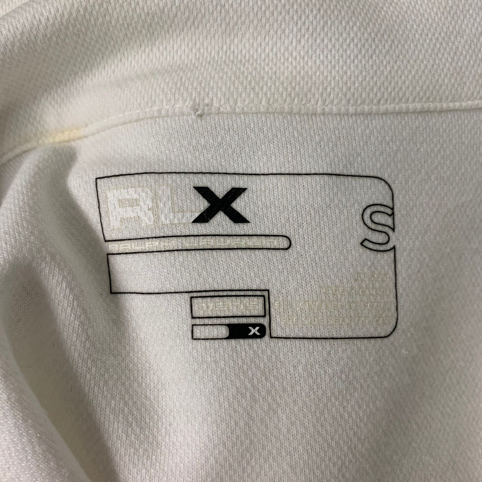 Ralph Lauren S White Polyester Cotton Half Zip Pullover Size US S / EU 44-46 / 1 - 7 Thumbnail
