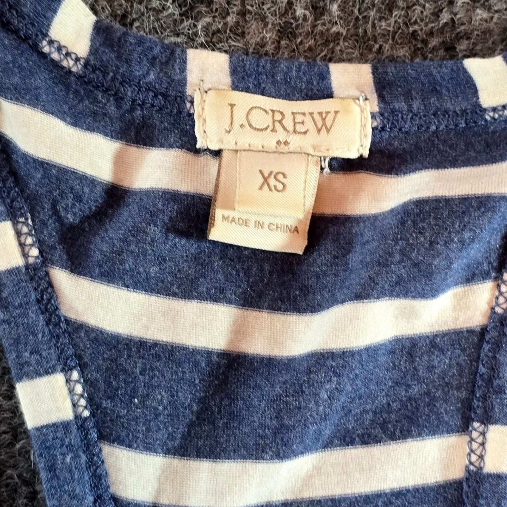 J.Crew J.CREW Dress Womens XS Blue White Striped Maxi Sleeveless Casual Stretch Knit Modal Maxi Dress Size XS / US 0-2 / IT 36-38 - 4 Thumbnail