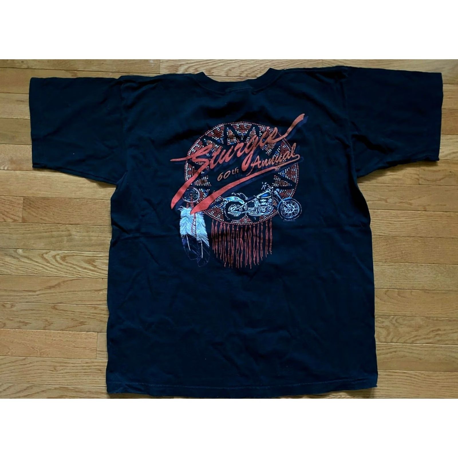 Vintage Eagle Sturgis Mens LVTG 60th Annual Motorcycle Rally 2000 Black Shirt Size US L / EU 52-54 / 3 - 2 Thumbnail