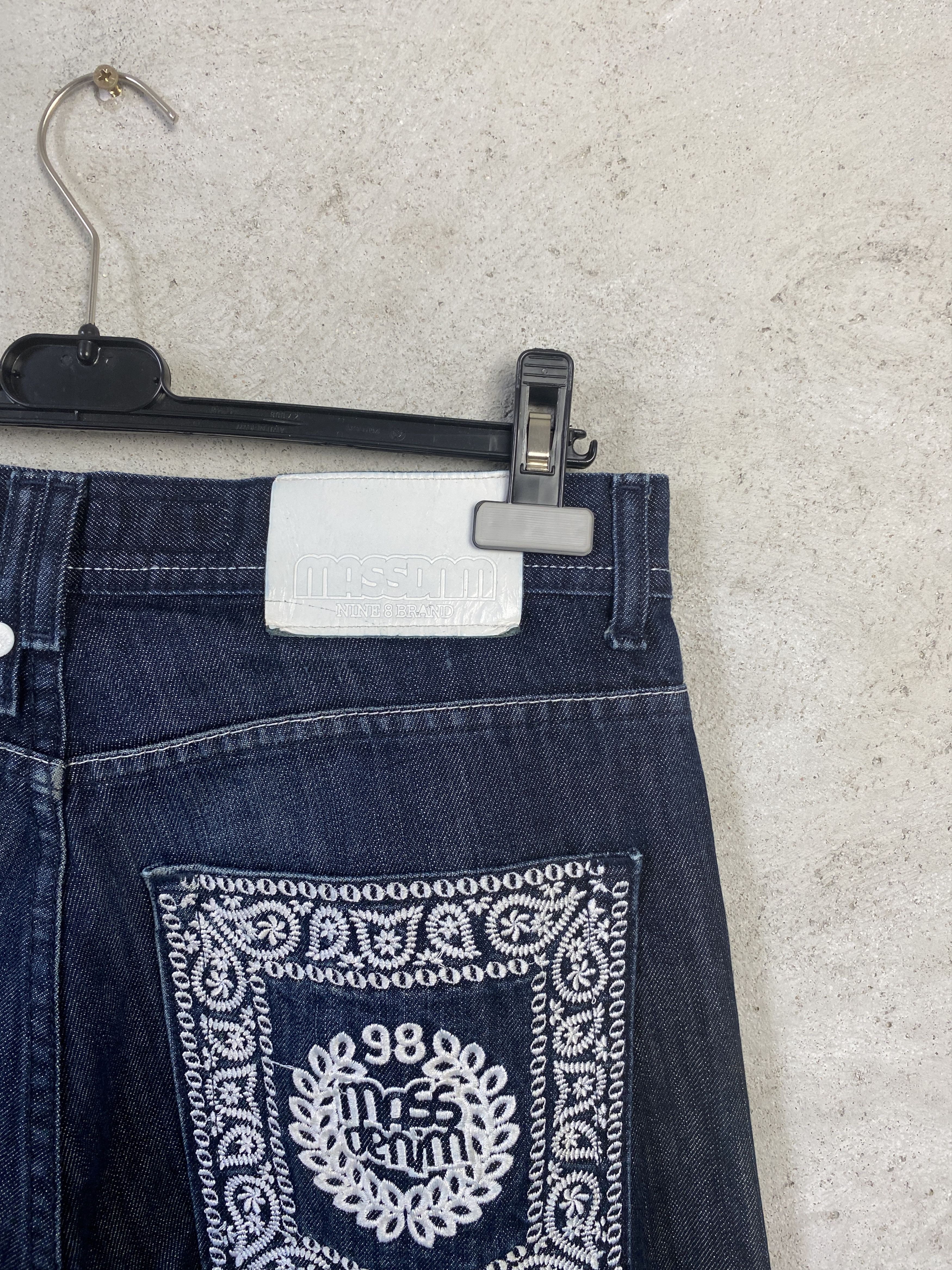 JNCO Mass Denim y2k 00s embroidered denim jeans pants Size US 30 / EU 46 - 6 Thumbnail