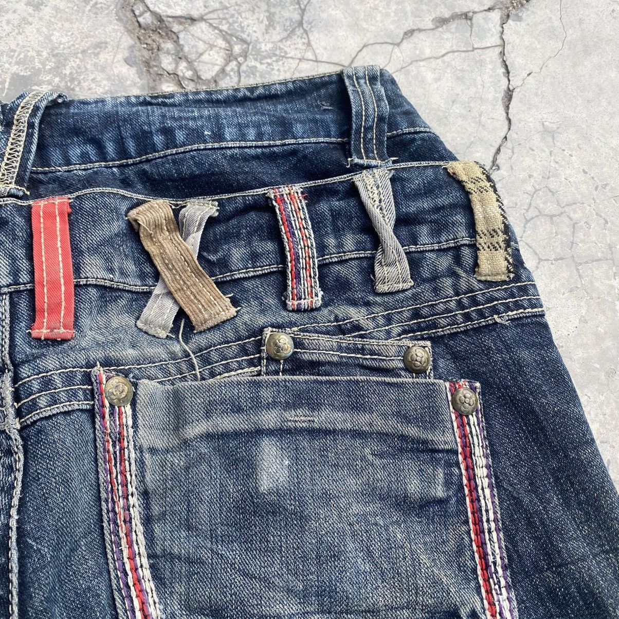 Japanese Brand Vintage Distressed Grunge Double Waist Jeans Size US 30 / EU 46 - 10 Thumbnail