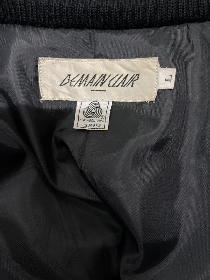 Japanese Brand Demain Clair Japan Wool Bomber Cardigan Knit Sweater Black L Size US L / EU 52-54 / 3 - 3 Thumbnail