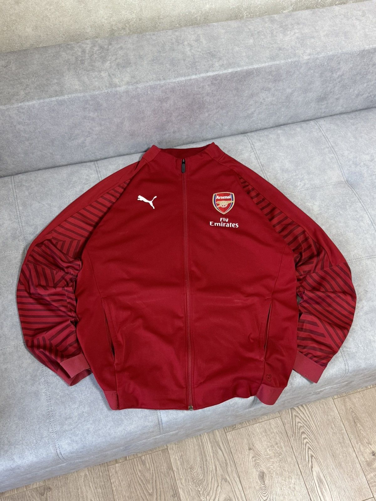 Puma × Vintage Puma Arsenal F. C. zip jacket hoodie soccer jersey size XL Size US XL / EU 56 / 4 - 3 Thumbnail