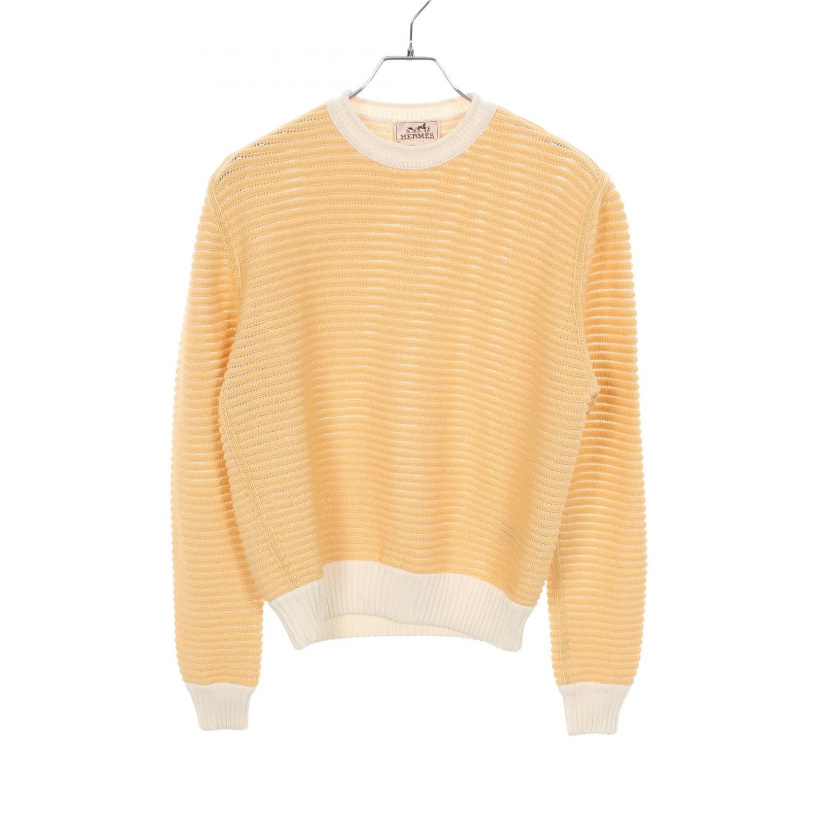 Hermes Hermes Hermes Cotton Cashmere Knit Top Textile Tops DUTY FREE for USA Size ONE SIZE - 1 Thumbnail