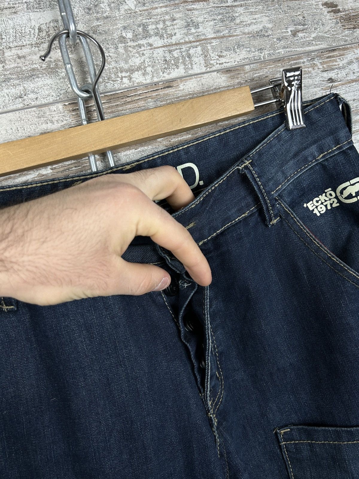 Ecko Unltd. × Vintage Mens Vintage Ecko Unltd. jeans y2k rare denim pants rap 90s Size US 32 / EU 48 - 11 Thumbnail