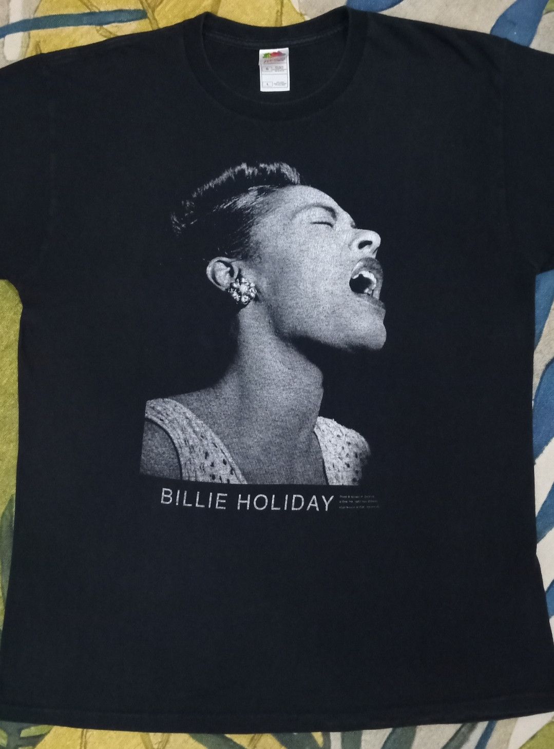 Band Tees Vintage 90s Billie Holiday T-shirt Size US L / EU 52-54 / 3 - 4 Thumbnail