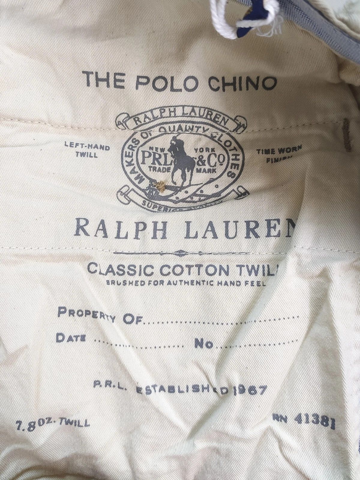 Polo Ralph Lauren Polo Ralph Lauren Slim Stretch Fit Chino Trouser FTP 0001 Size US 29 - 7 Thumbnail