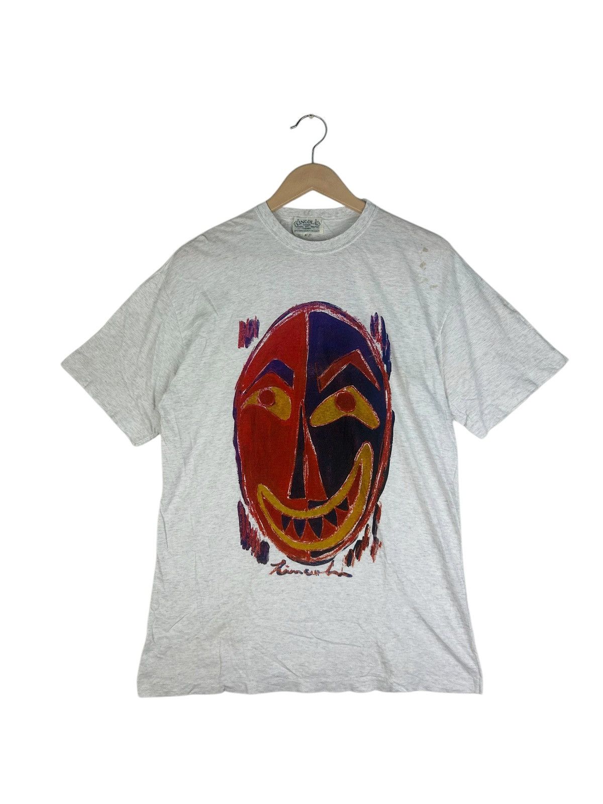 Vintage Vintage 90s Art Tees / potrait Art Sketch Paint Size US L / EU 52-54 / 3 - 1 Thumbnail