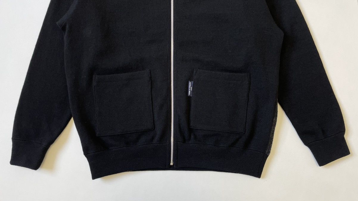 Comme des Garcons A/W 23 Boxy Fit Black Wool Zip Sweater Size US L / EU 52-54 / 3 - 8 Thumbnail