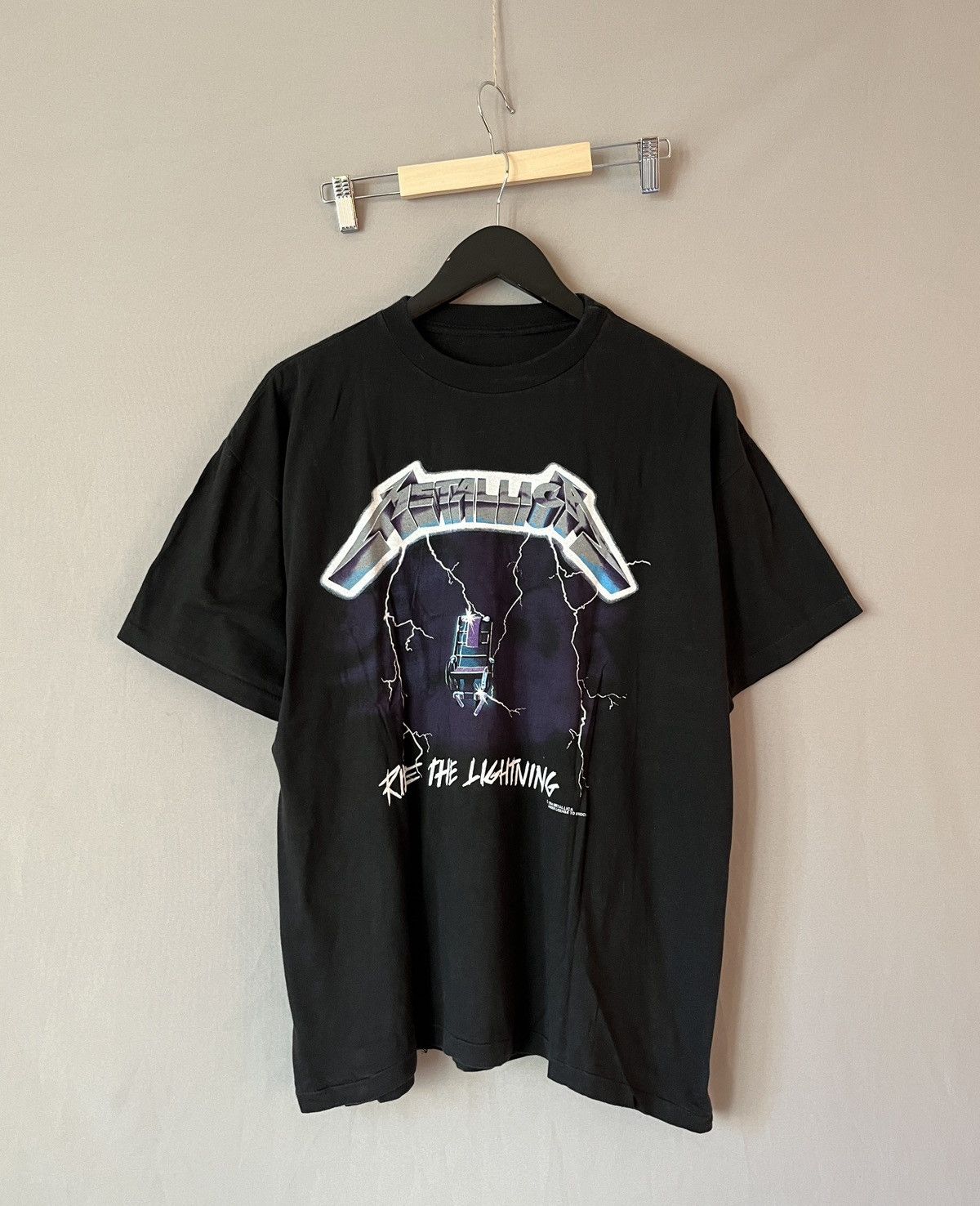 Metallica Metallica 1994 Brockum Ride The Lightning Vintage T-shirt Size US L / EU 52-54 / 3 - 1 Thumbnail