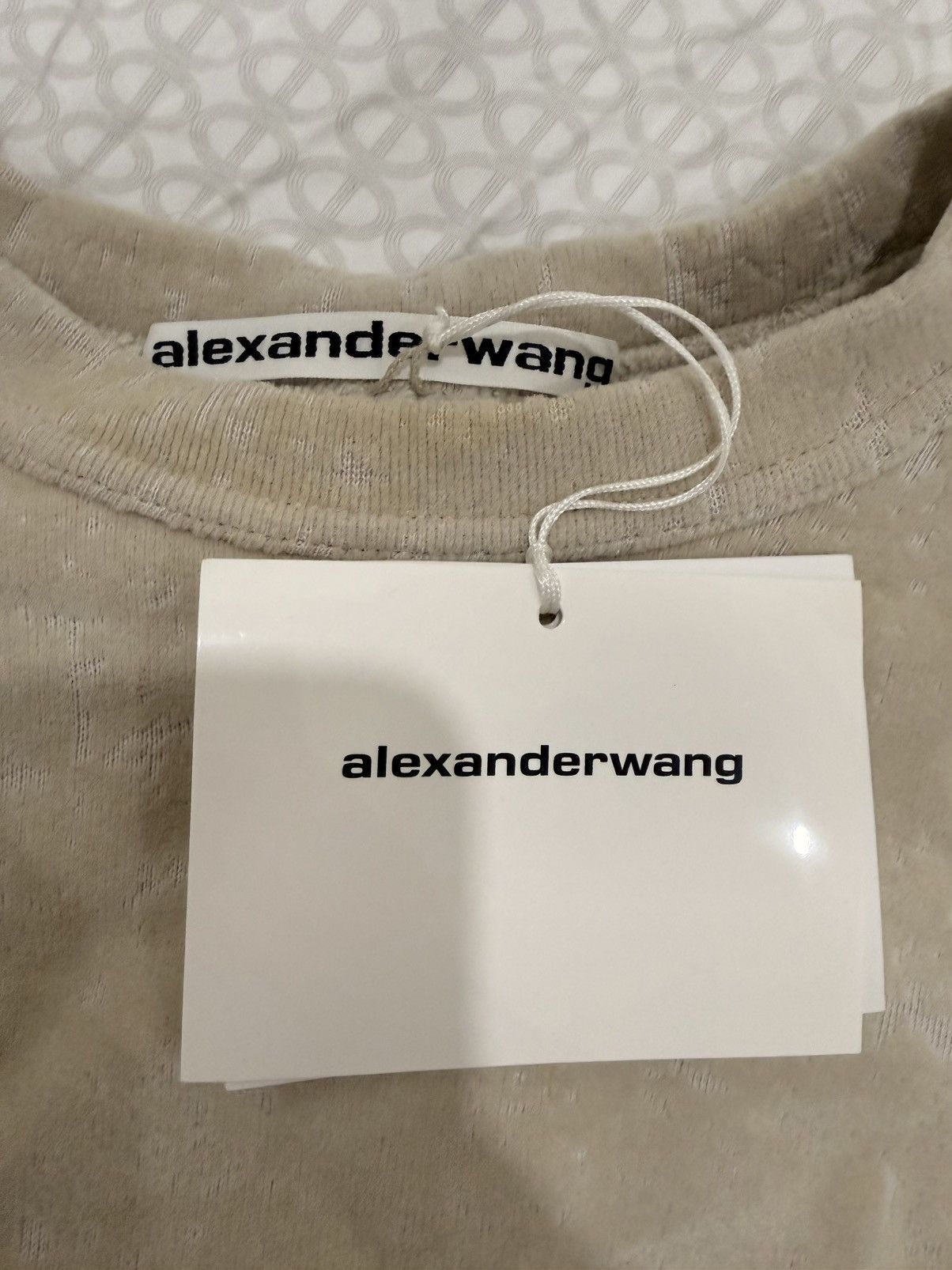 Alexander Wang oversized sweatshirt in flocked terry Size US XS / EU 42 / 0 - 5 Thumbnail