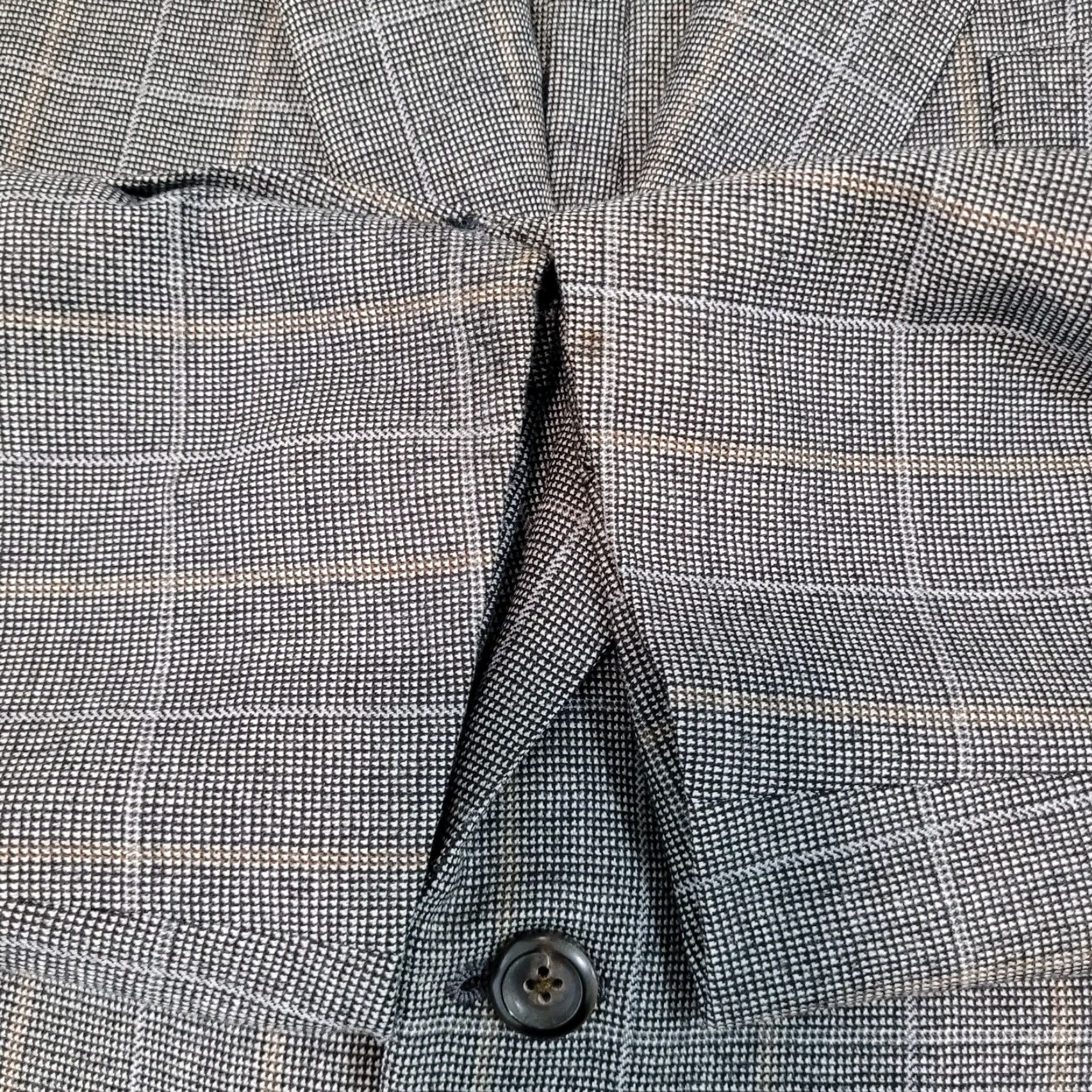 Neiman Marcus VINTAGE Neiman Marcus Oxxford Clothes Men Blazer Size 46L Wool Check Pattern Business Casual Formal Size 46R - 6 Thumbnail