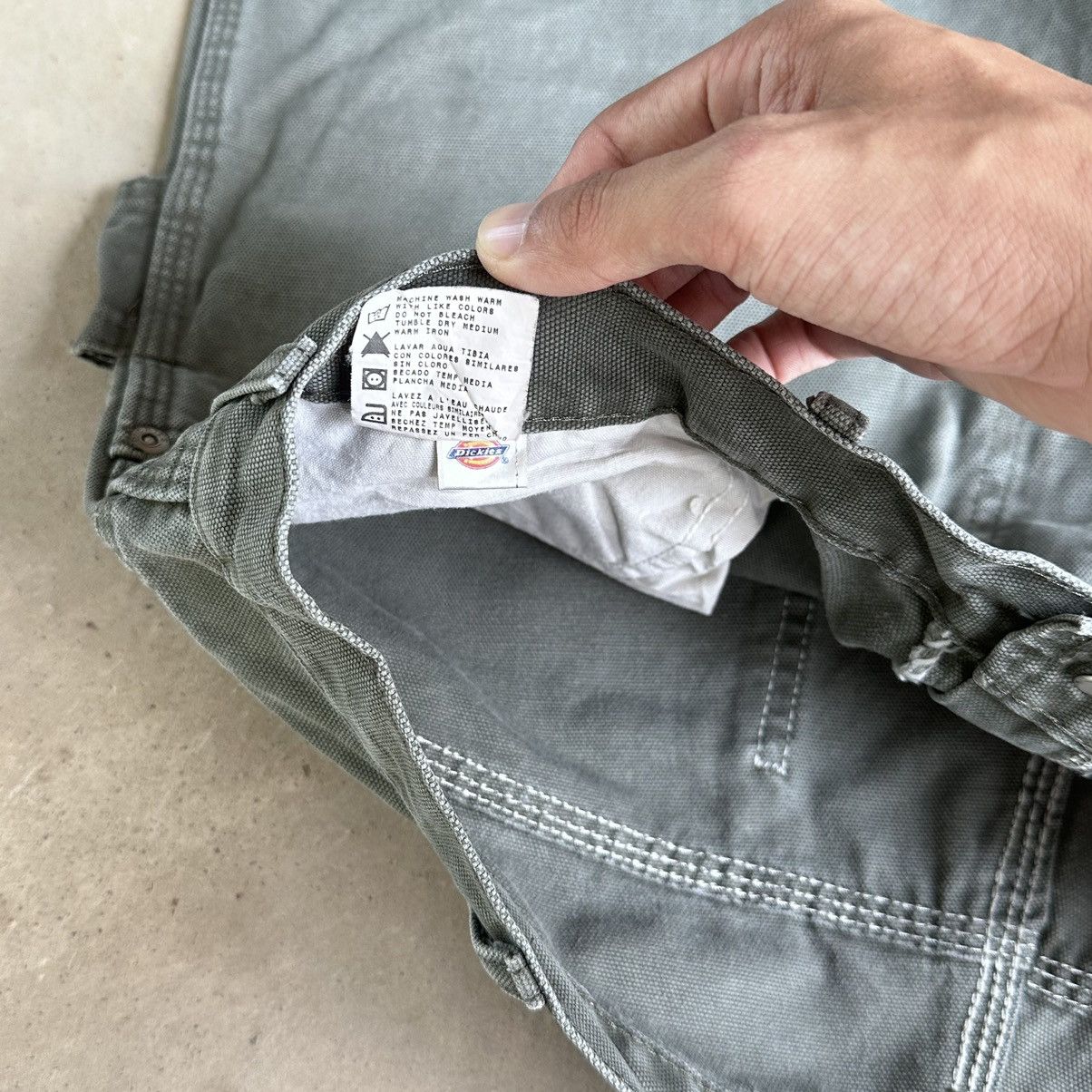 Carhartt × Dickies (37x36) Crazy Vintage Y2K Faded Dickies Carpenter Pants Moss Size US 37 - 6 Thumbnail
