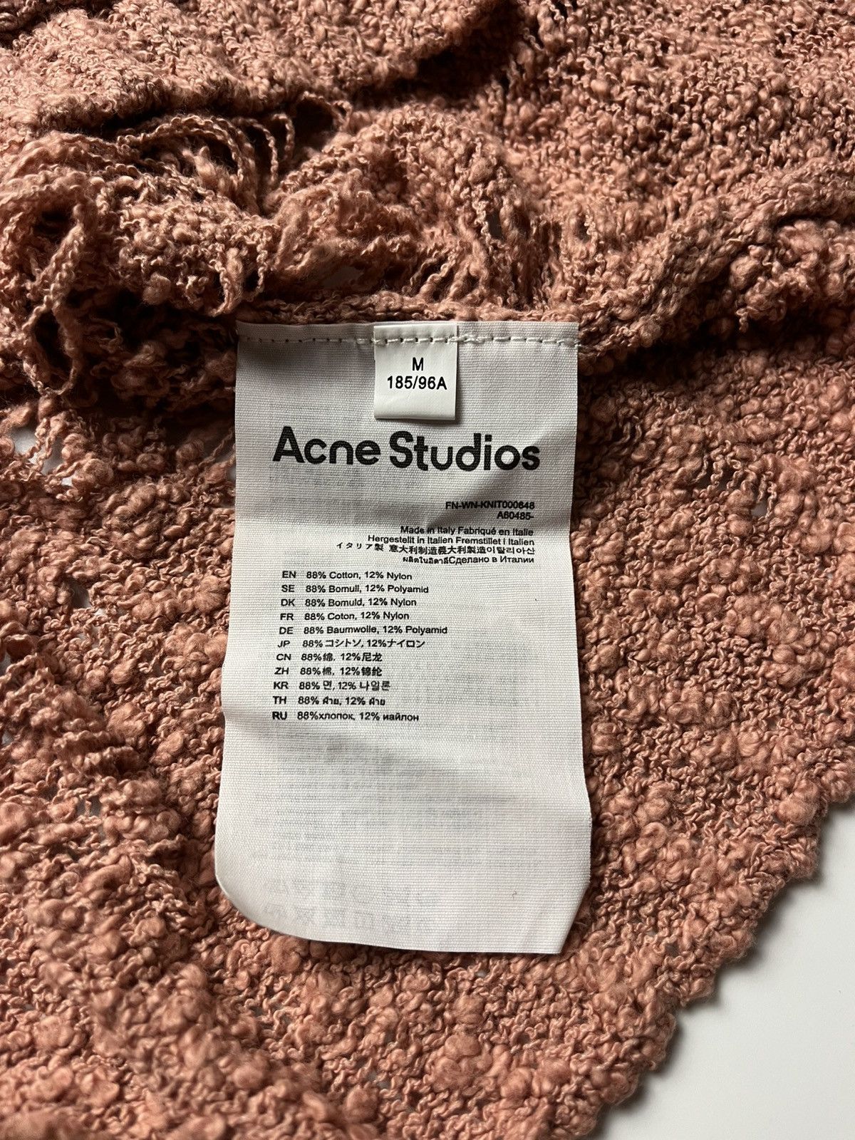 Acne Studios Acne Studios Distressed Cardigan Size M / US 6-8 / IT 42-44 - 4 Thumbnail