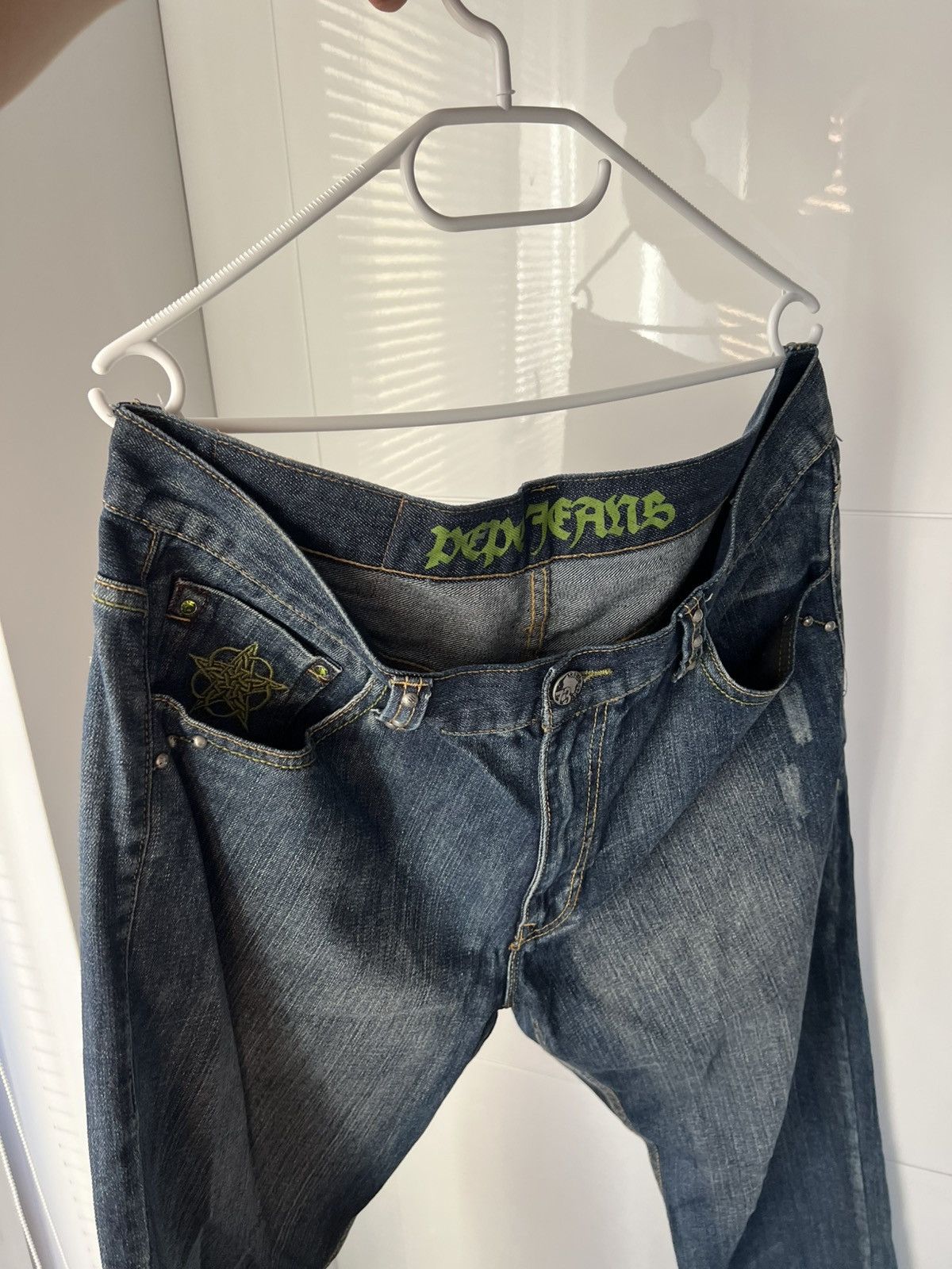 Pepe Jeans Pepe Jeans Avant Garde Opium Embroidered Logo Y2K Jeans Size US 36 / EU 52 - 4 Thumbnail