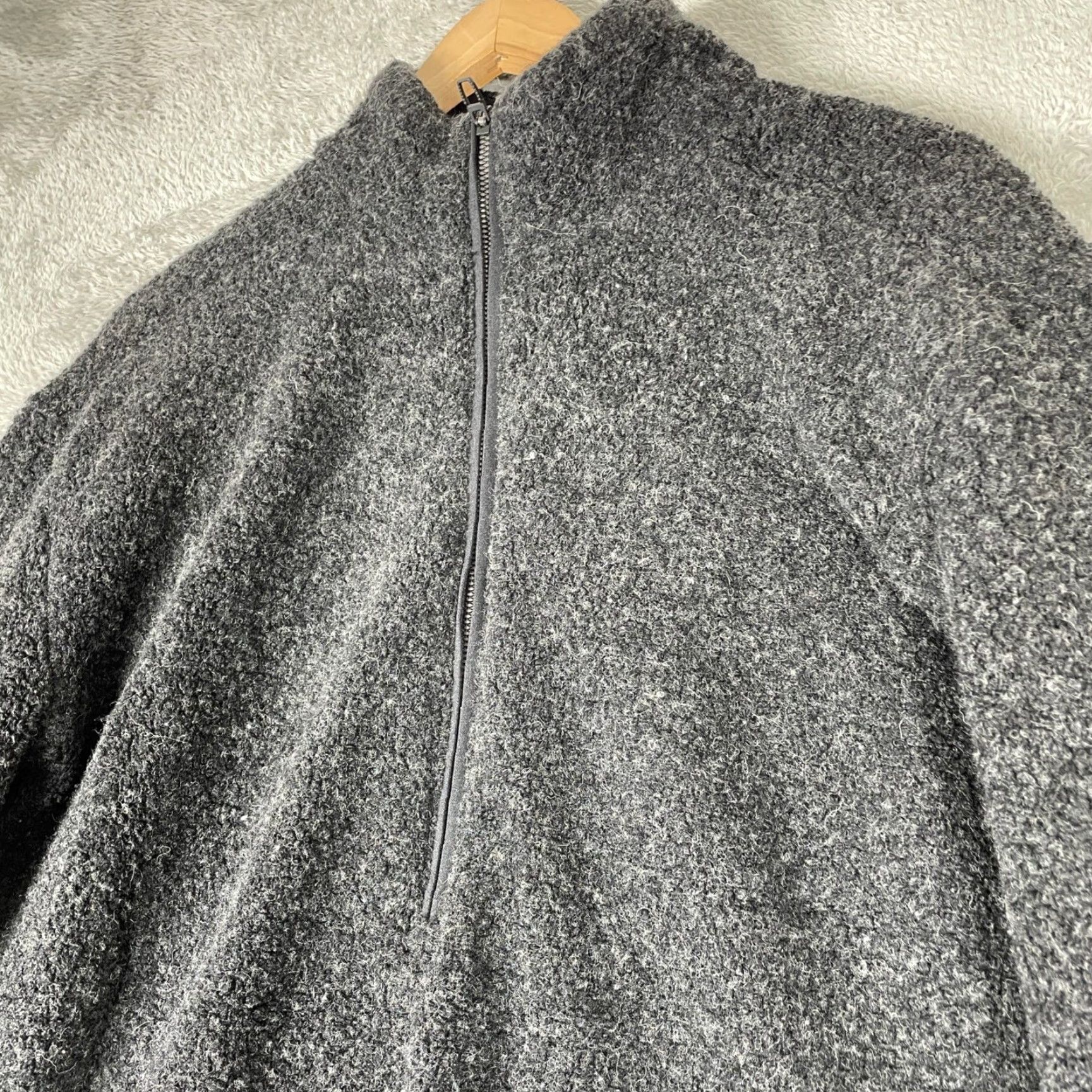 Lululemon VINTAGE Lululemon Tundra Trek Quarter Zip Pullover Mens XL Gray Wool Blend Fleece Jacket Size US XL / EU 56 / 4 - 2 Thumbnail