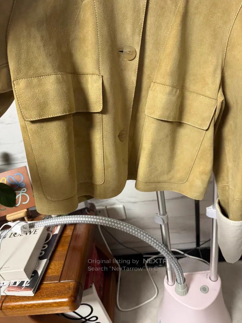 Loewe Loewe Suede Jacket with Sheepskin Lining Size XS / US 0-2 / IT 36-38 - 7 Thumbnail