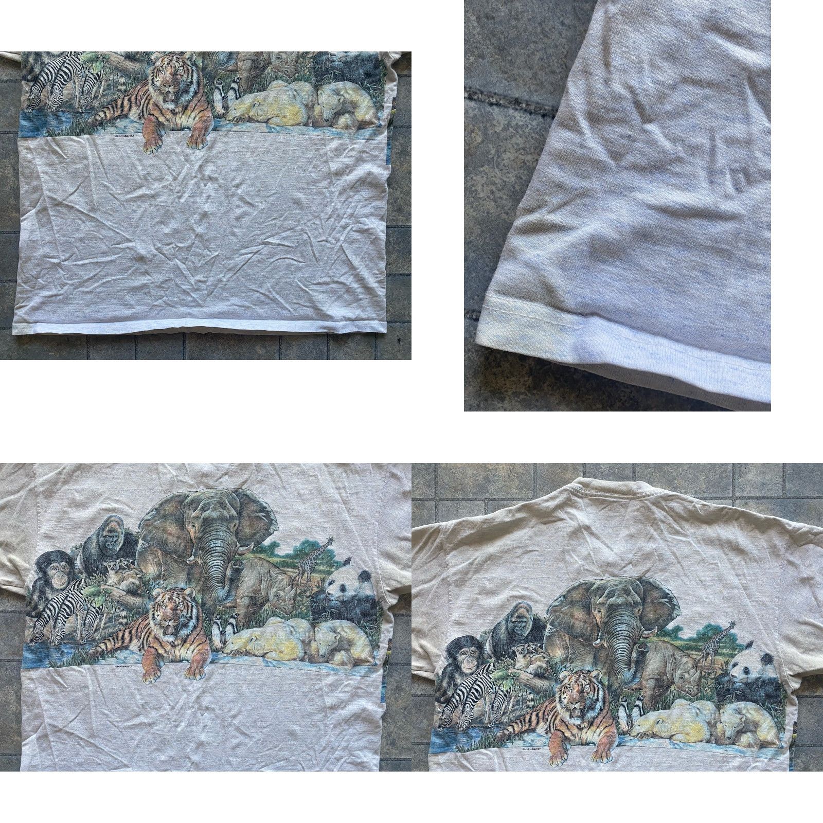 Habitat VINTAGE Habitat T-Shirt Animals Safari Men’s XL Gray Single Stitch Short Sleeve T-Shirt Mens XL Gray Animals Safari Habitat Vintage Size US XL / EU 56 / 4 - 10 Thumbnail
