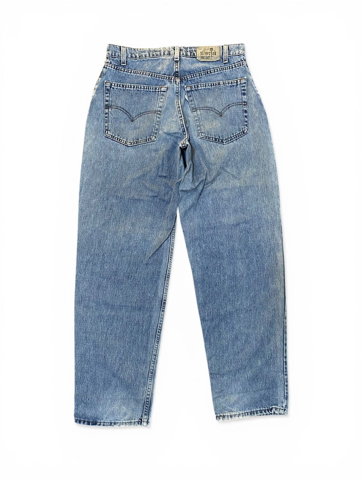 Levi's Vintage 90’s Distressed Baggy Levis Silvertab Blue Jeans Size US 32 / EU 48 - 6 Thumbnail