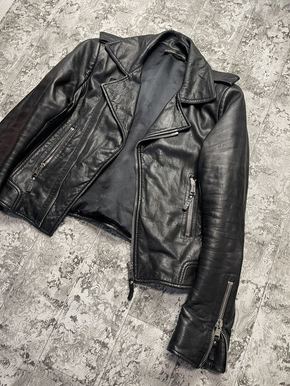 Balenciaga Balenciaga Motorcycle Leather Jacket Size 44 Woman Size M / US 6-8 / IT 42-44 - 2 Thumbnail